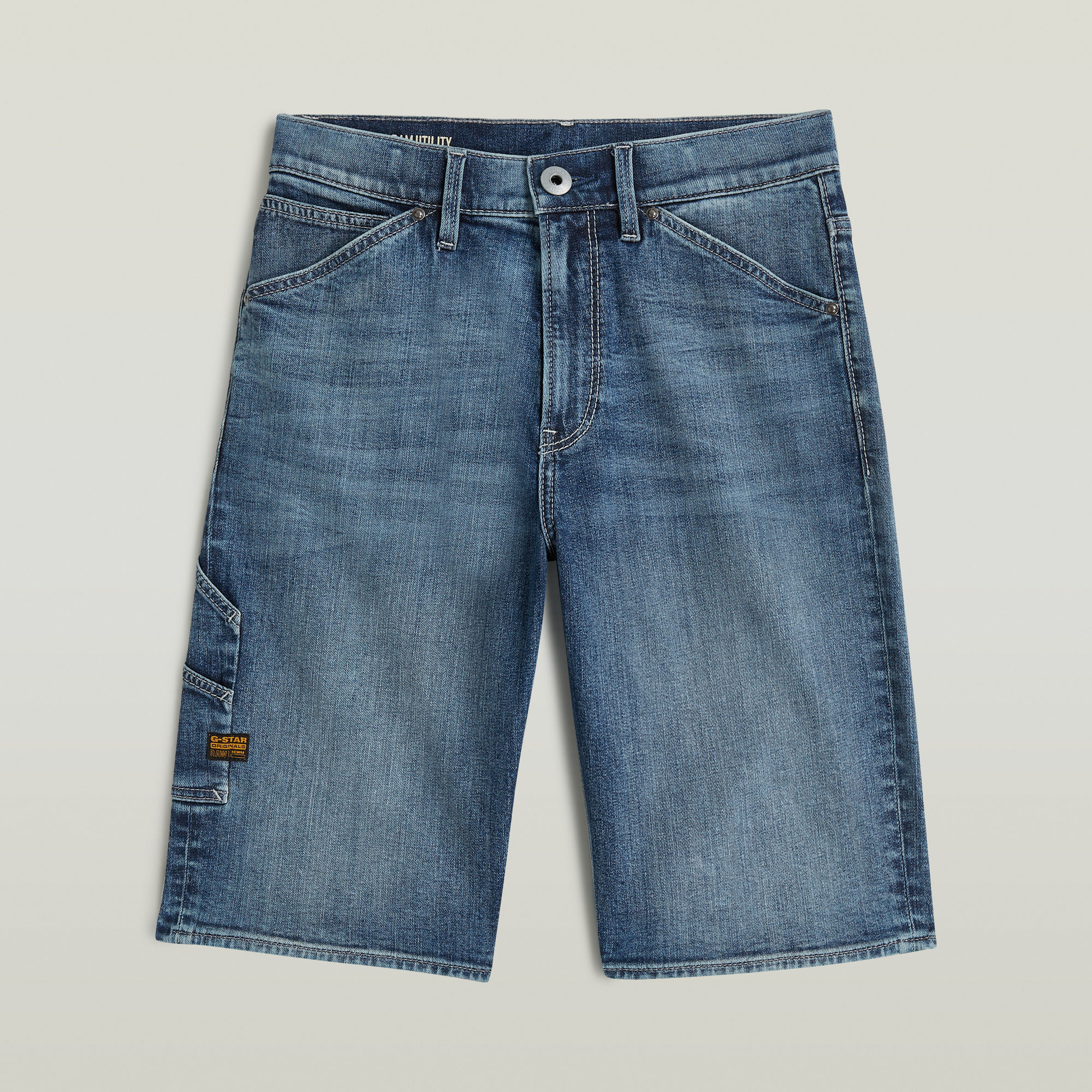 G-Star RAW Utility Short Jongens Midden blauw jongens