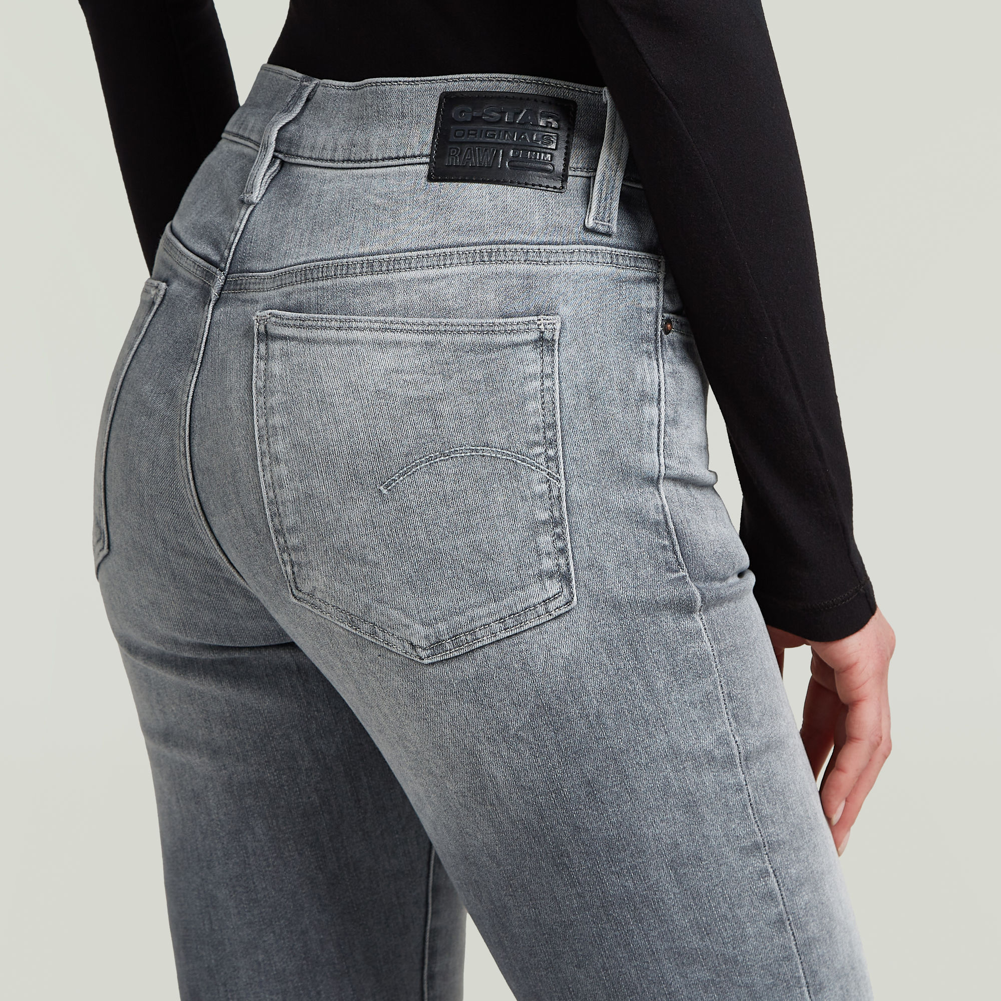 G-Star RAW Ace 2.0 Slim Straight Jeans Grijs Dames