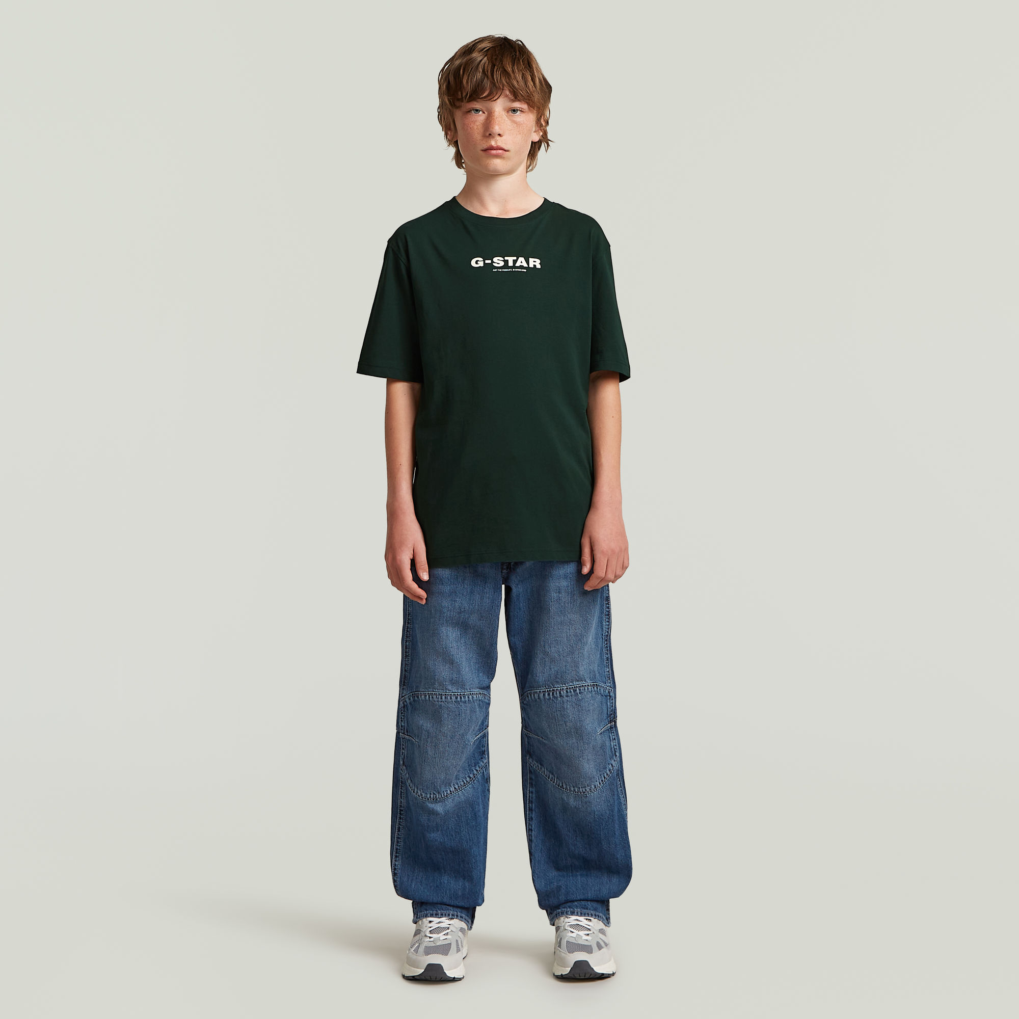 Thumbnail - Boys T-Shirt Loose - Grün - jungen