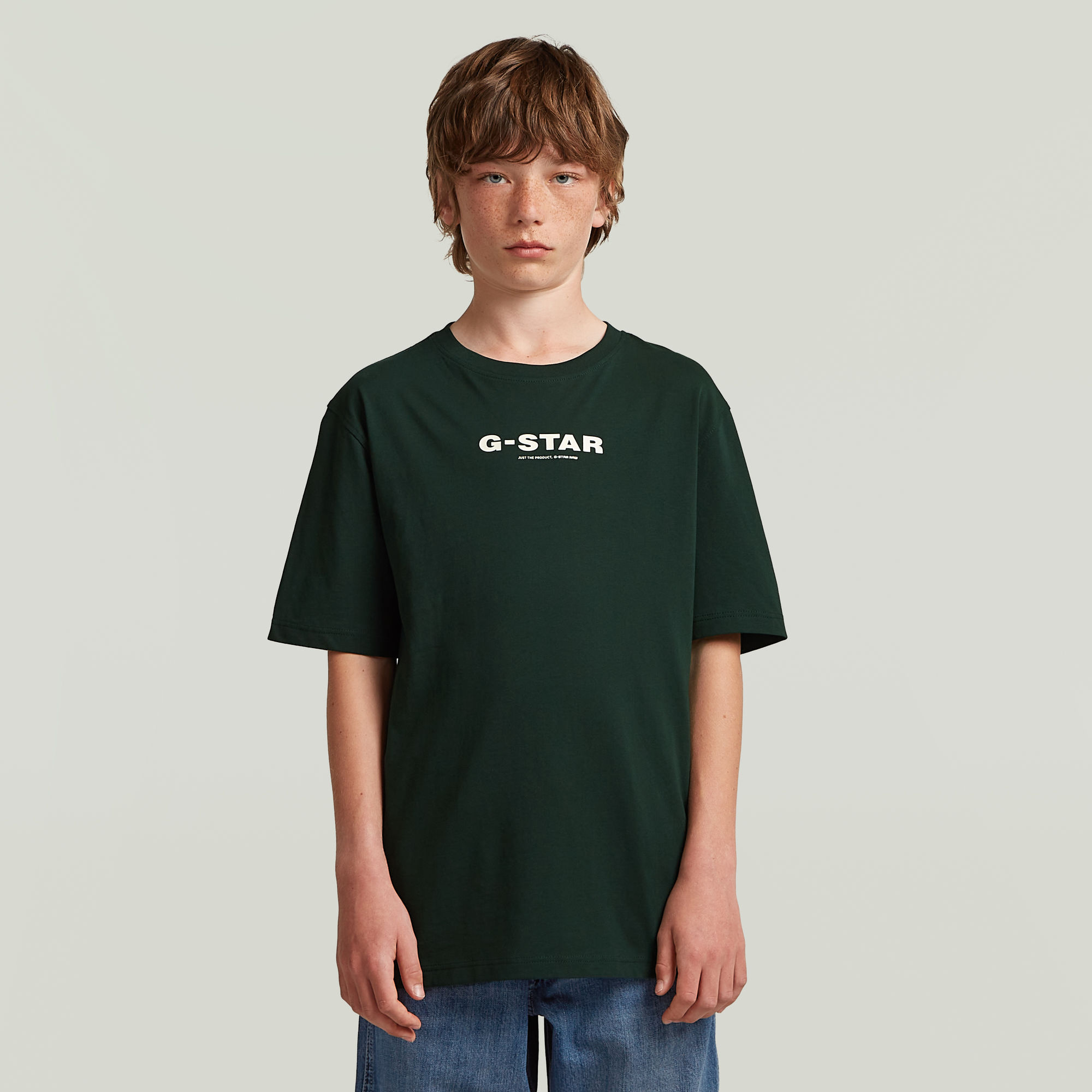Boys T-Shirt Loose - Grün - jungen