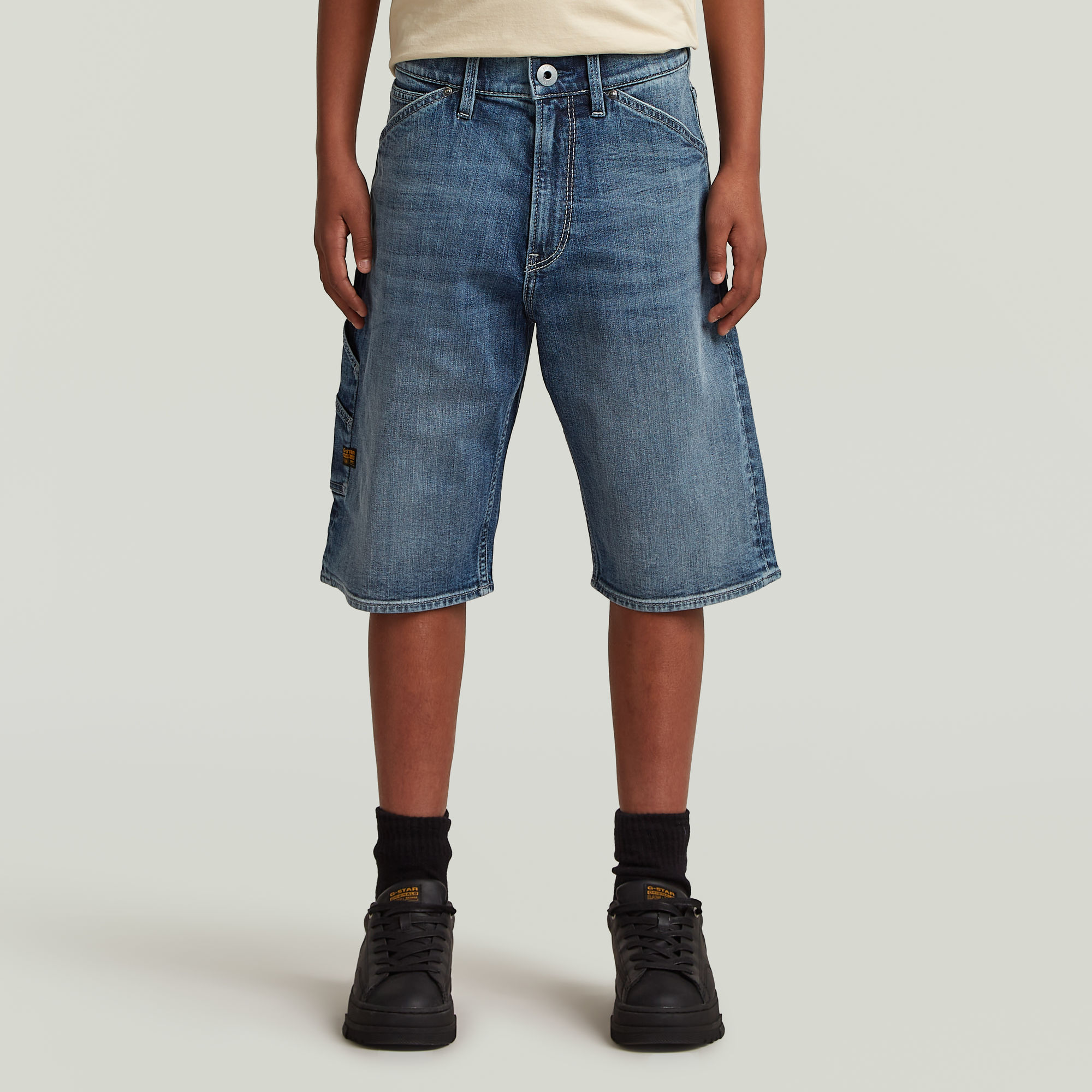 G-Star RAW Utility Short Jongens Midden blauw jongens