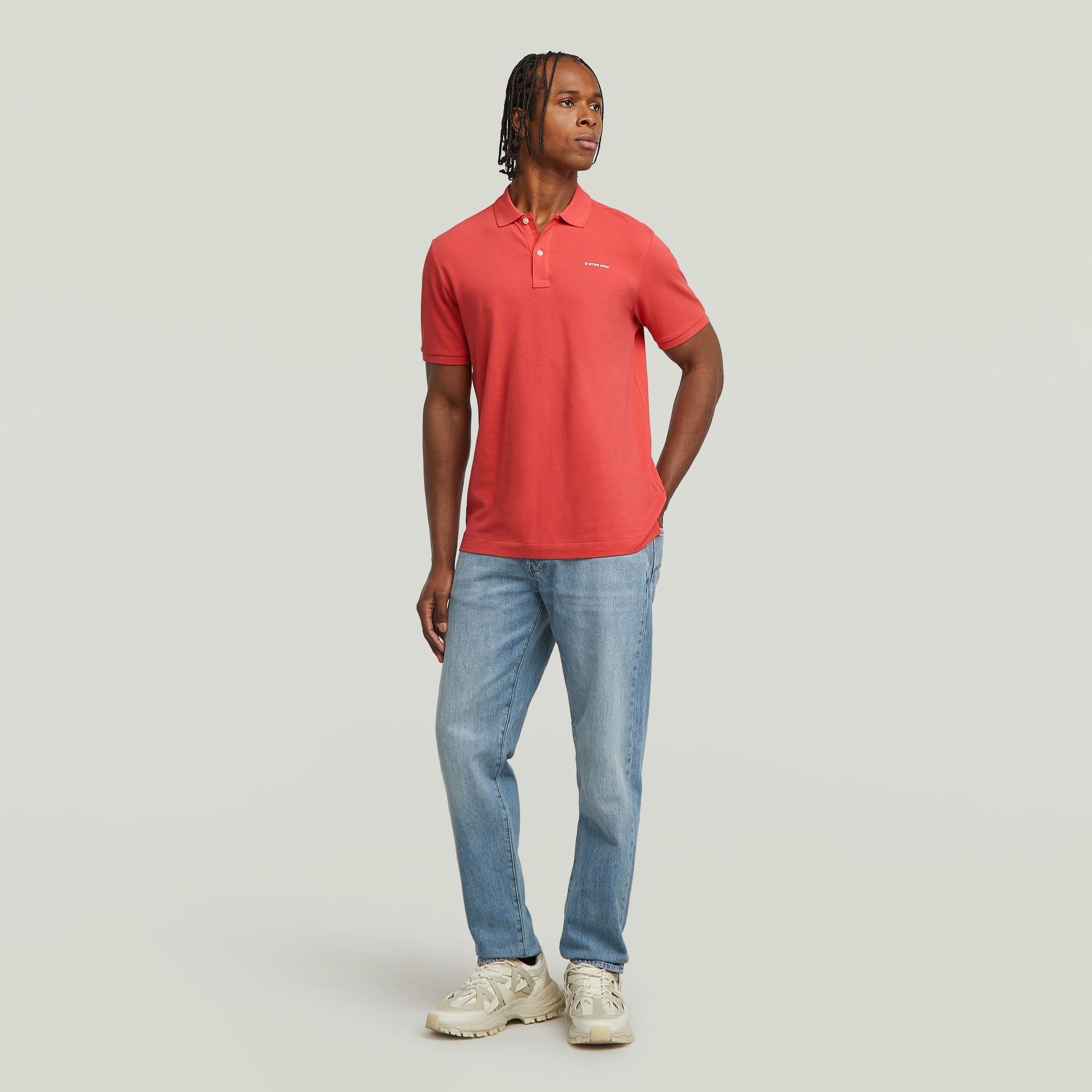G-Star RAW Oluv Slim Polo Rood Heren