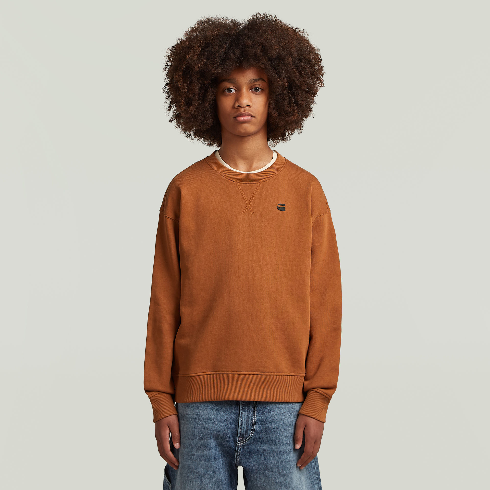 

Boys Sweater Loose - Braun - jungen