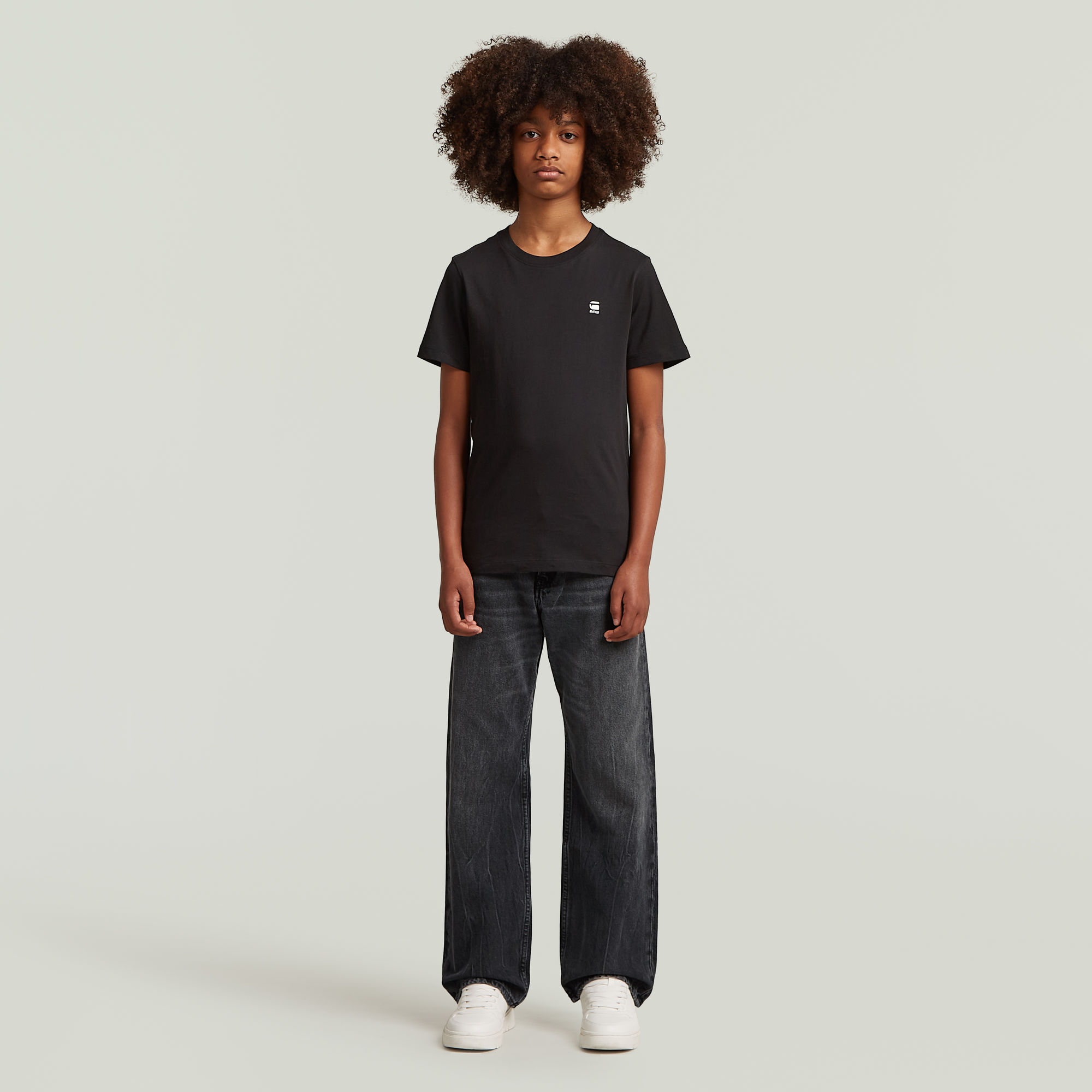 Thumbnail - Boys T-Shirt Regular 2-Pack - Schwarz - jungen