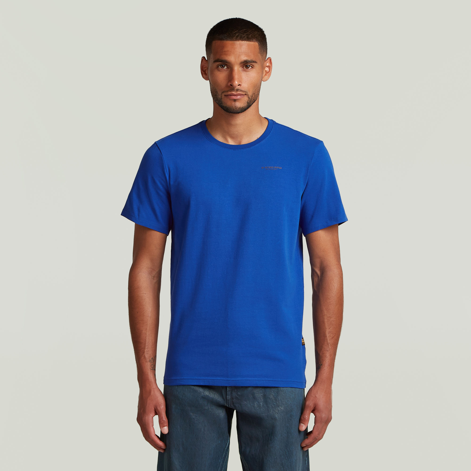 

Slim Base T-Shirt - Medium blue - Men