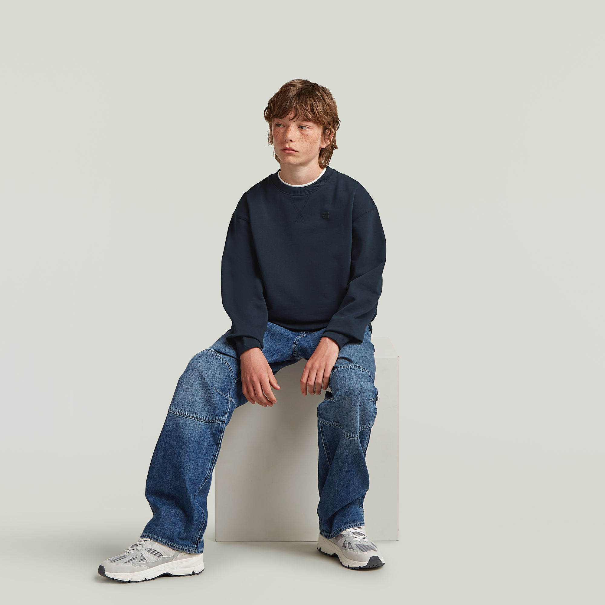G-Star RAW Loose Sweater Jongens Donkerblauw jongens