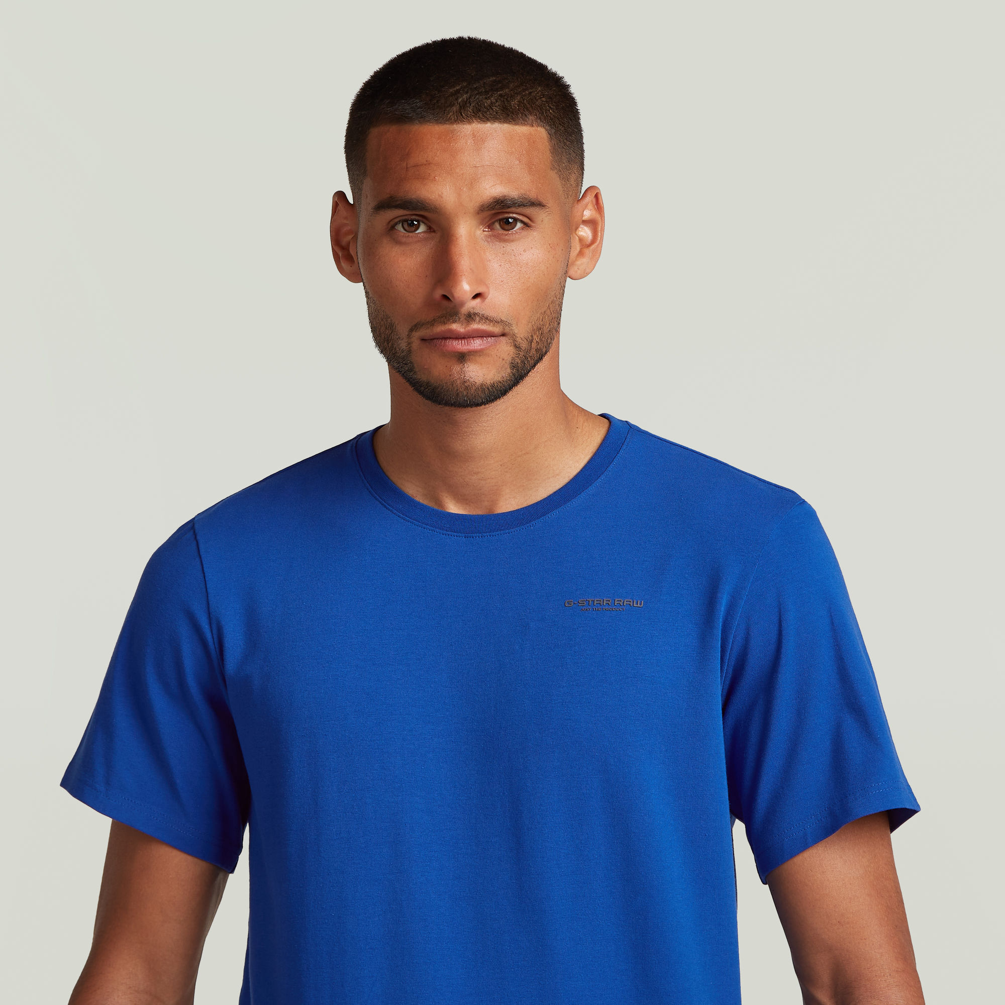 G-Star RAW Slim Base T-shirt Midden blauw Heren
