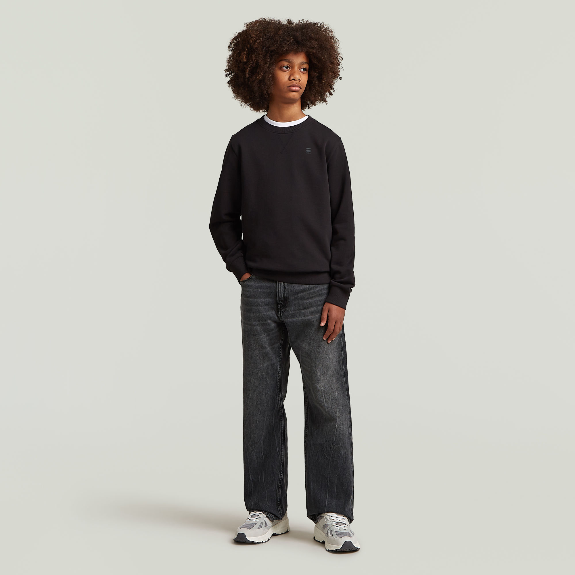 Thumbnail - Boys Sweater - Schwarz - jungen