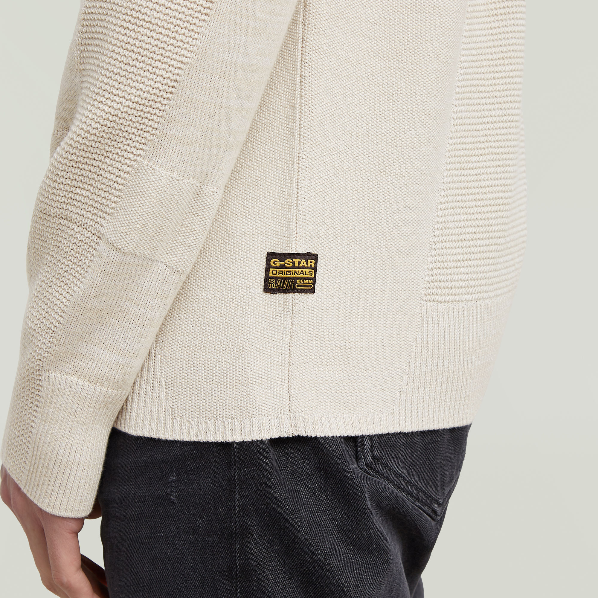 G-Star RAW 3D Biker Ribbed Gebreide Trui Meerkleurig Heren