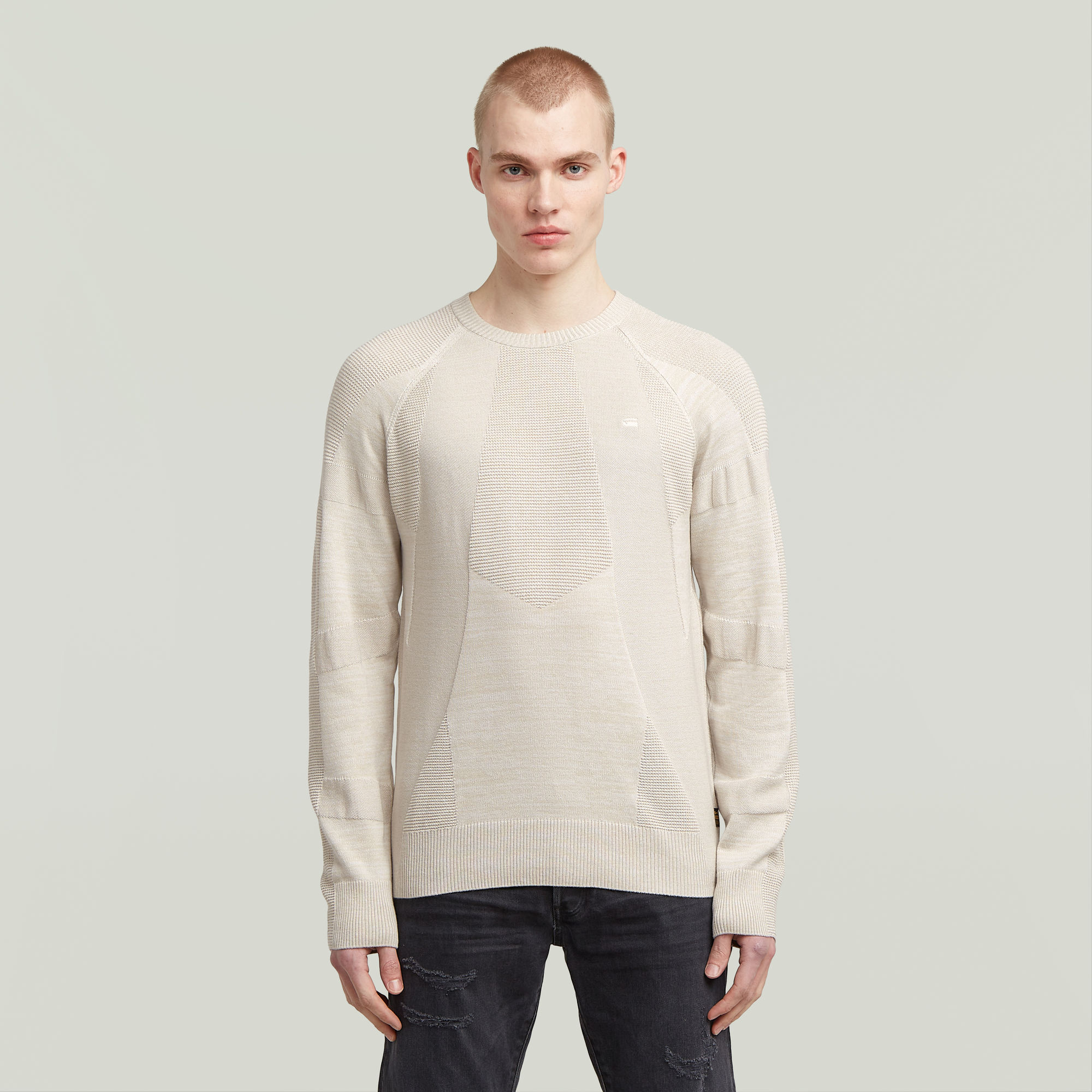 G-Star RAW 3D Biker Ribbed Gebreide Trui Meerkleurig Heren