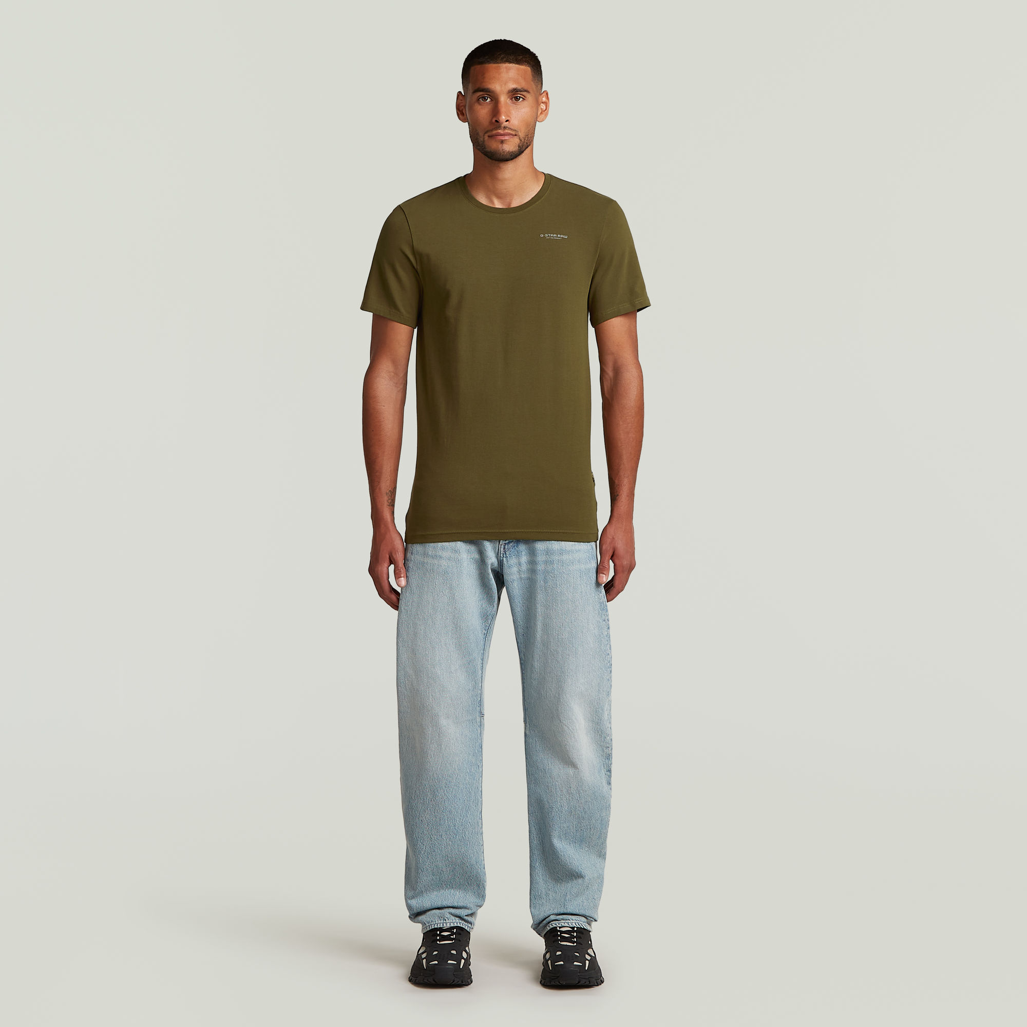 Thumbnail - Slim Base T-Shirt - Grün - Herren