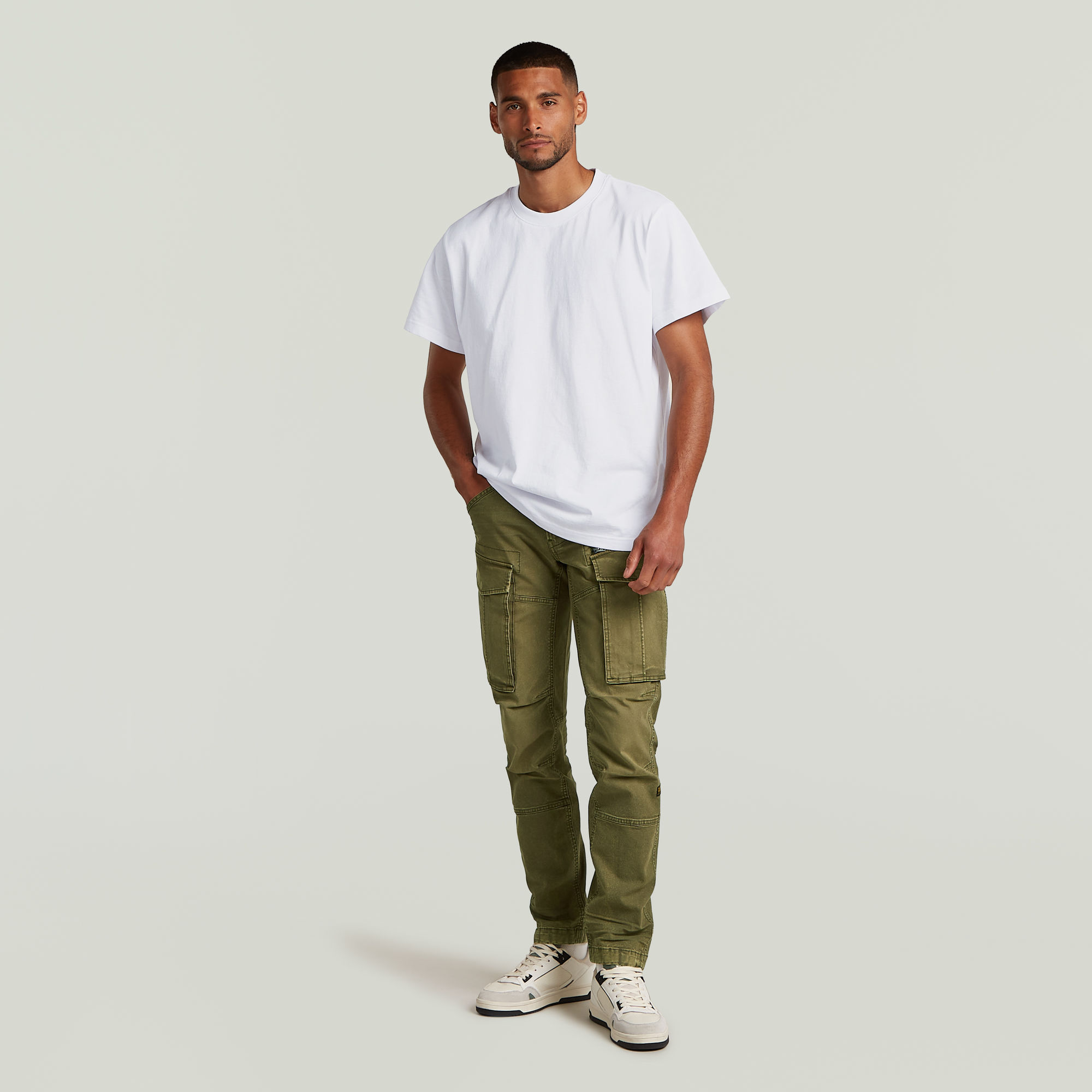 G-Star RAW Rovic Zip 3D Regular Tapered Broek Groen Heren