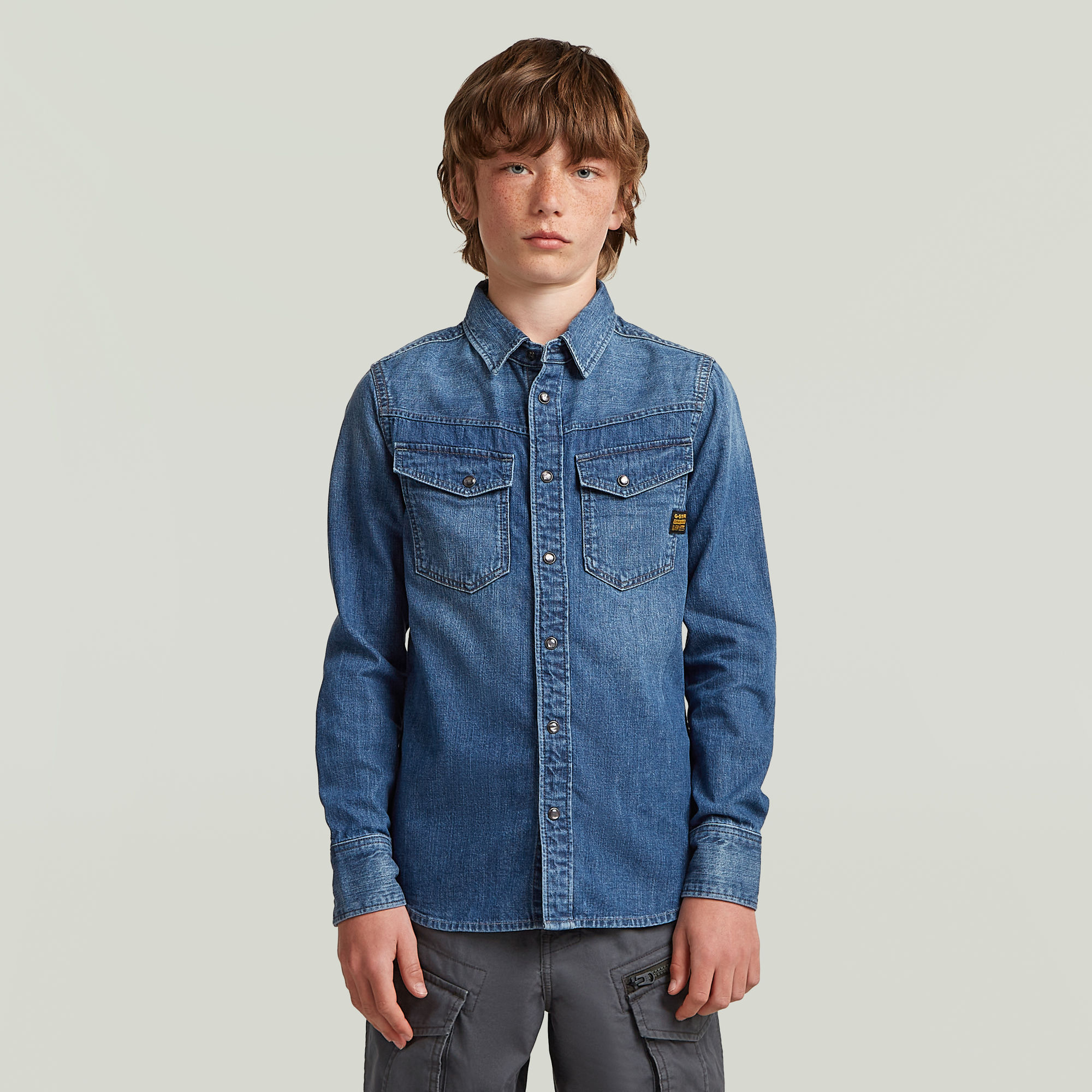 

Boys Dakota Slim Shirt - Dark blue - boys