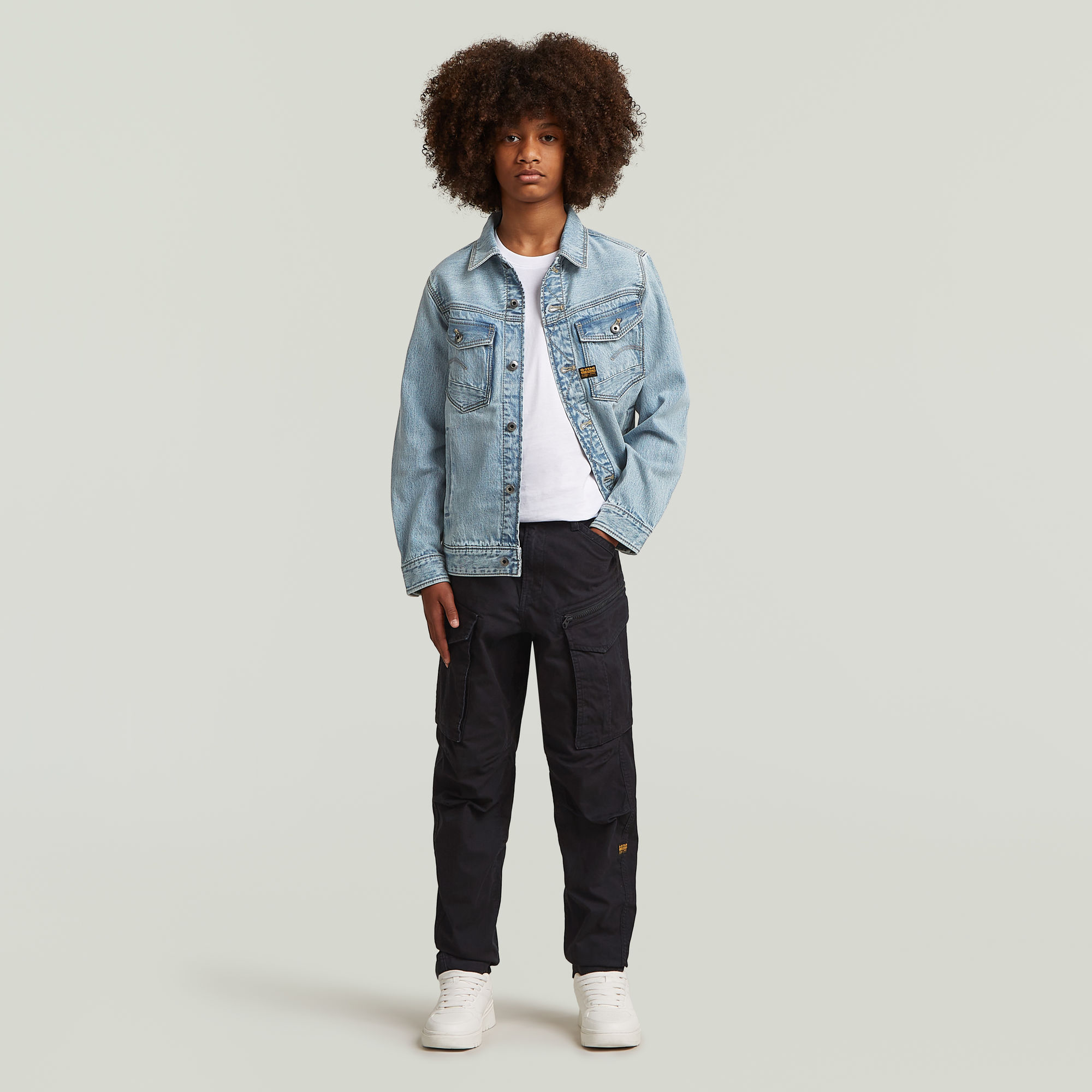 G-Star RAW Rovic Zip 3D Tapered Broek Jongens Zwart jongens