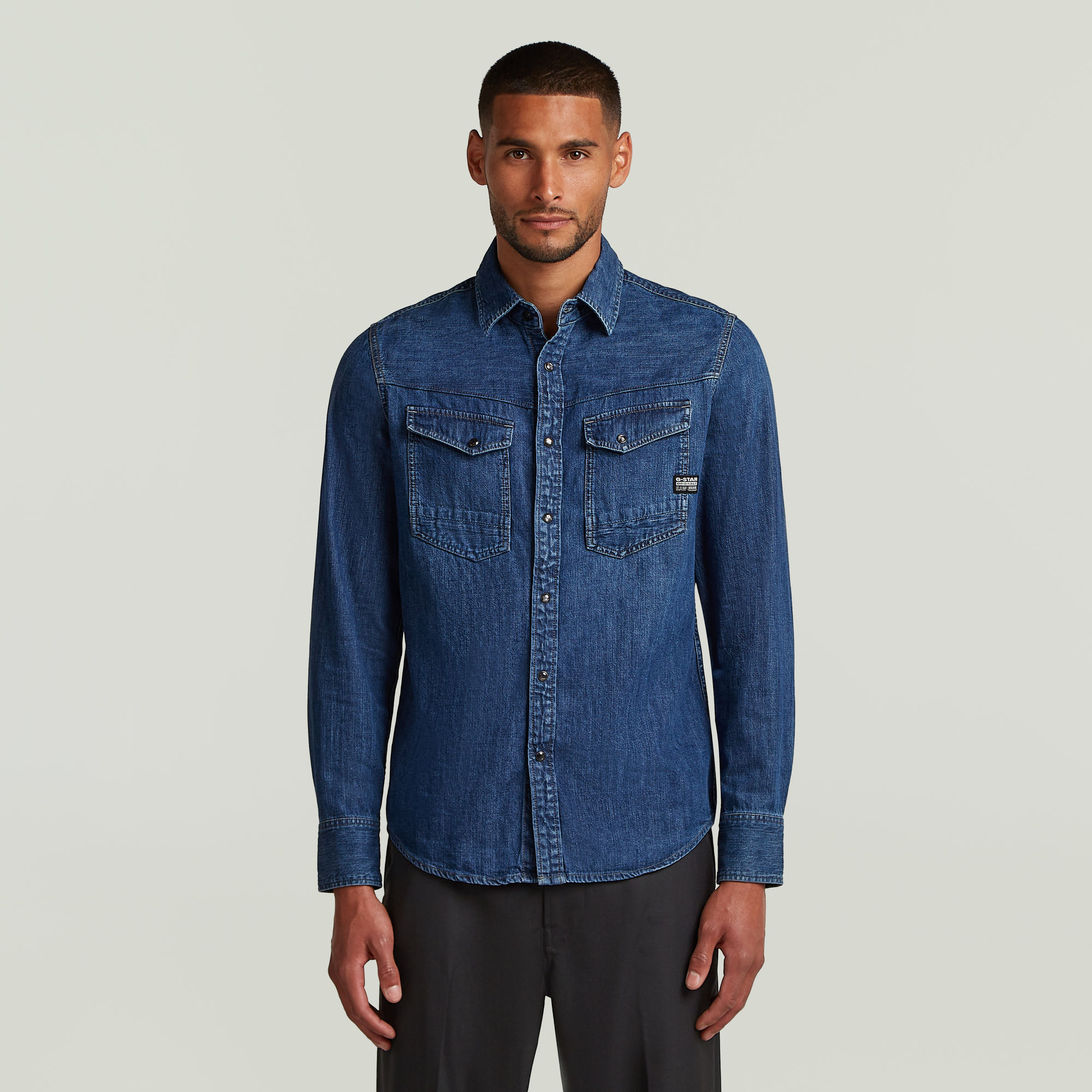 

Dakota Slim Shirt - Dark blue - Men