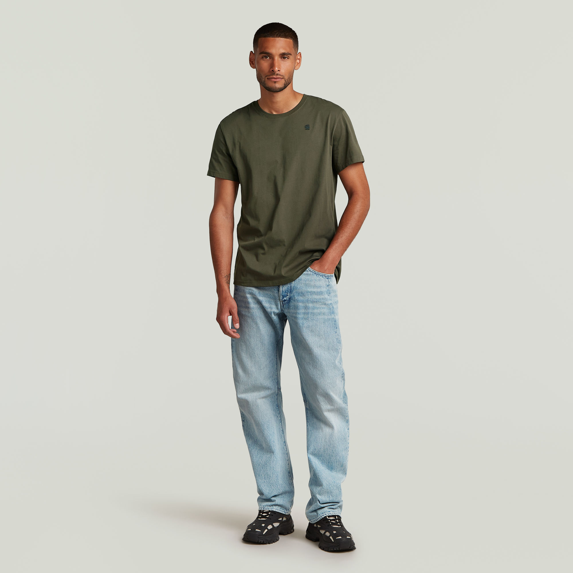 G-Star RAW Base-s T-shirt Grijs Heren
