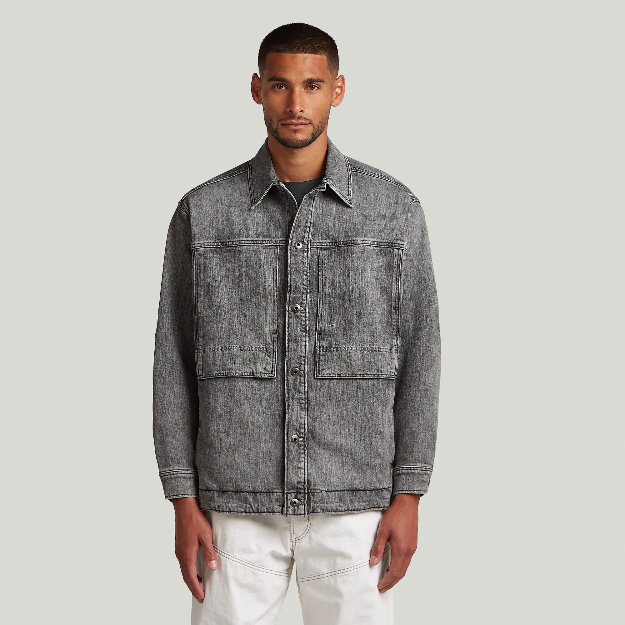 Unisex US Navy Shanorak - Grau - Herren