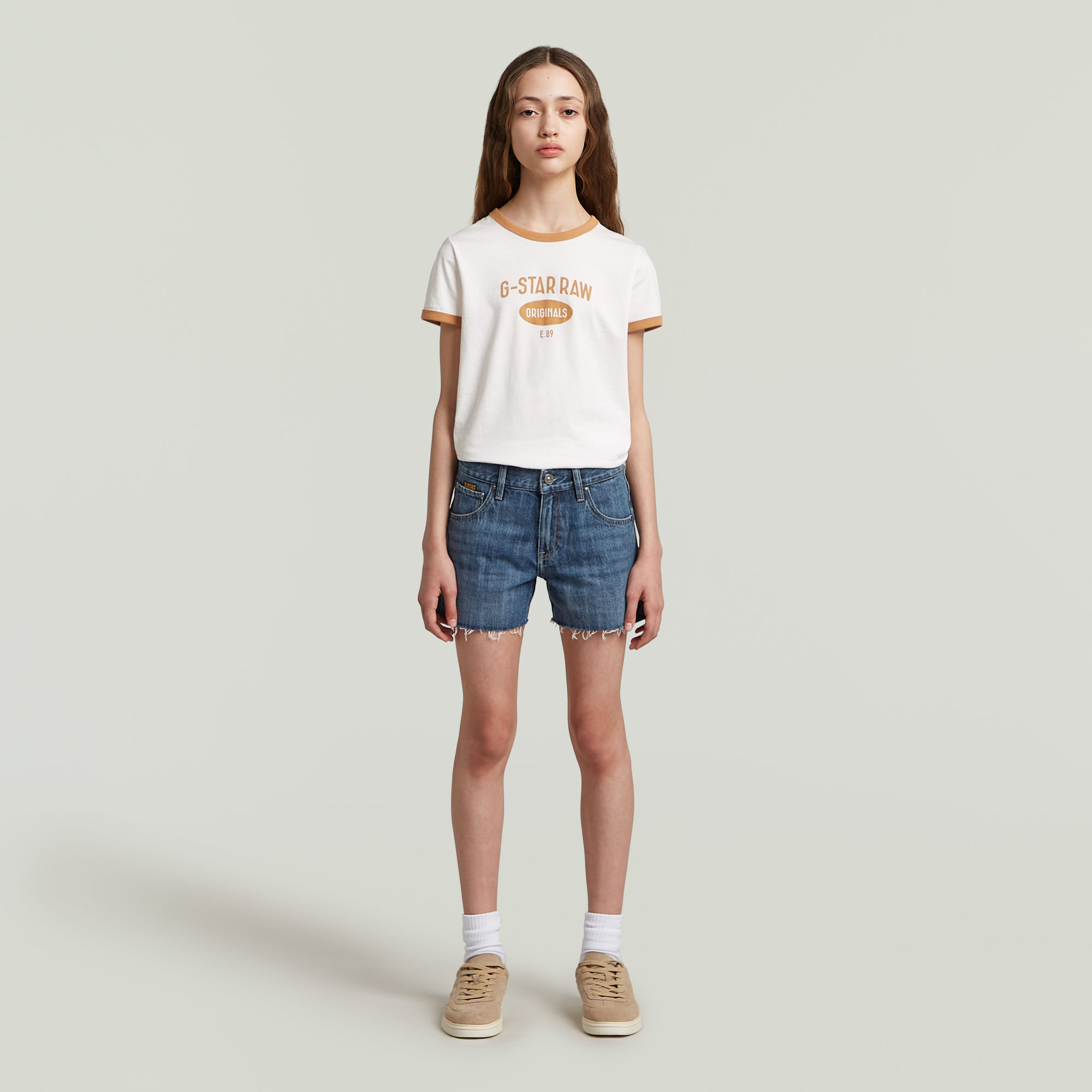 G-Star RAW True Short Meisjes Midden blauw meisjes