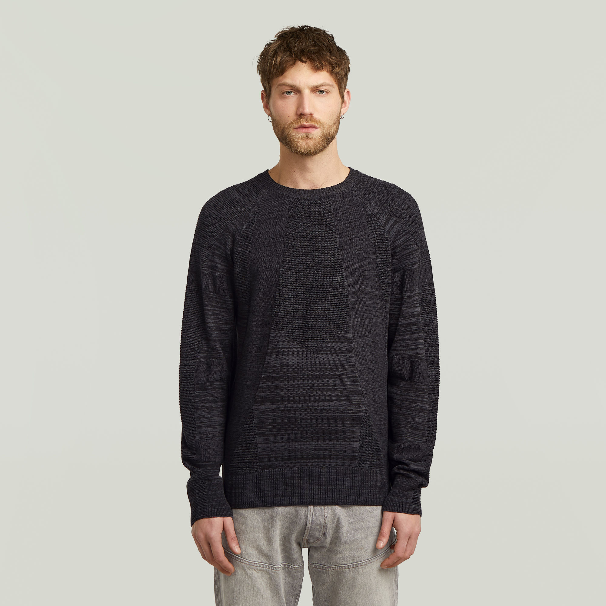 G-Star RAW 3D Biker Ribbed Gebreide Trui Meerkleurig Heren