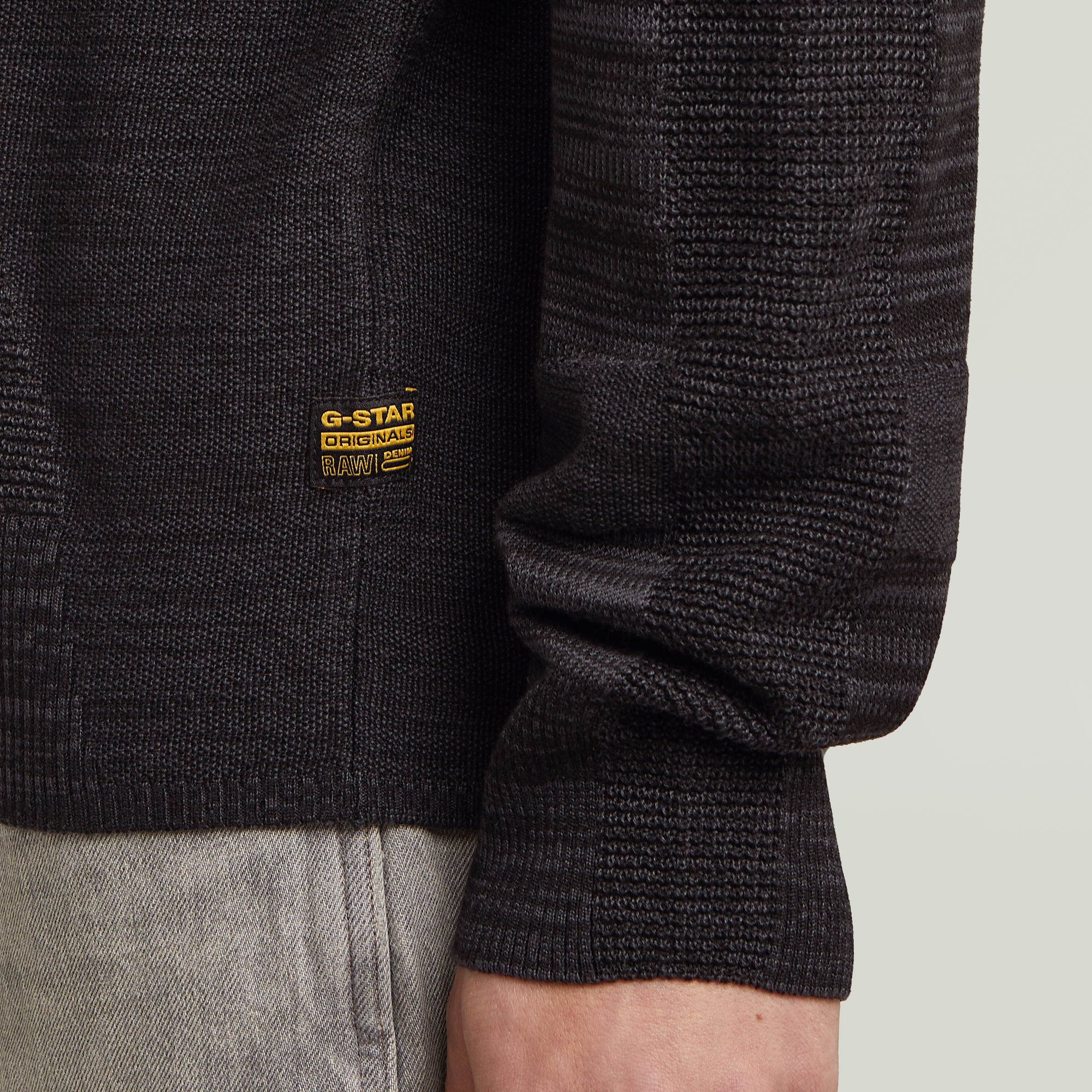 G-Star RAW 3D Biker Ribbed Gebreide Trui Meerkleurig Heren