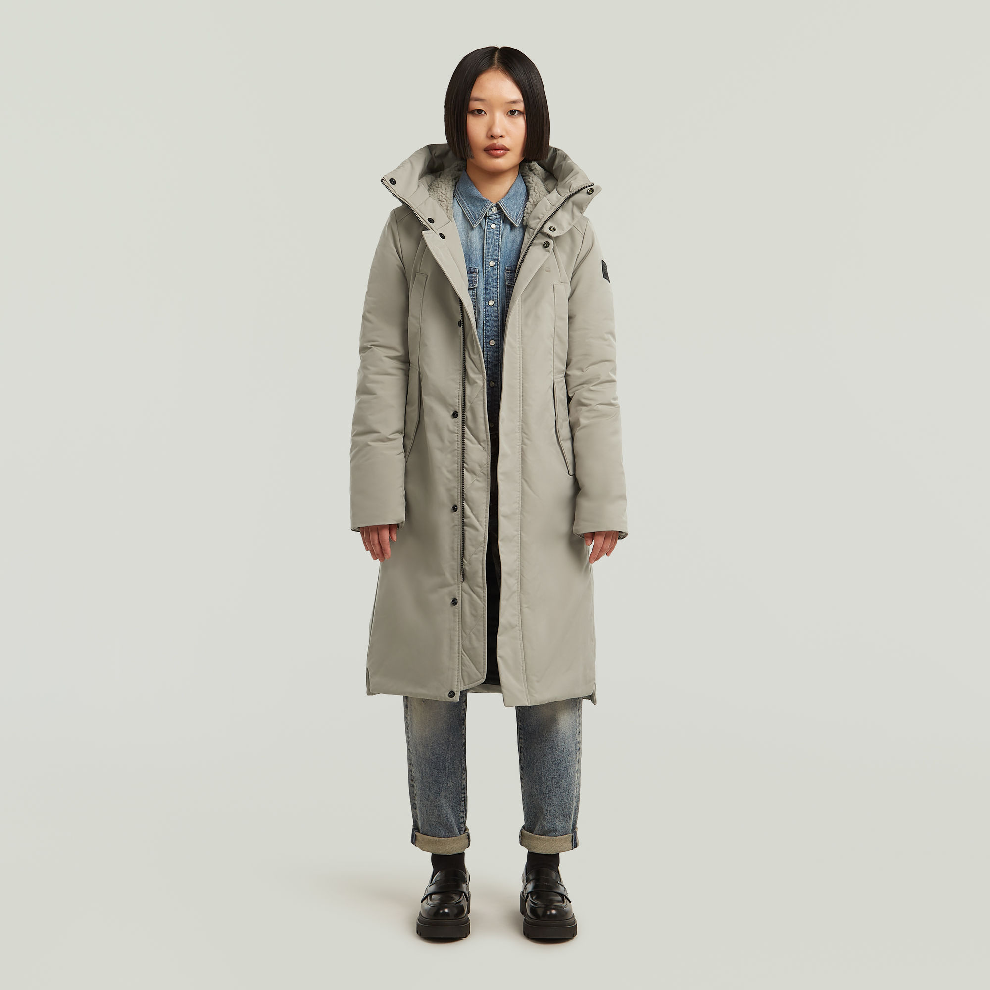 Vodan 2.0 Long Jacke - Beige - Damen