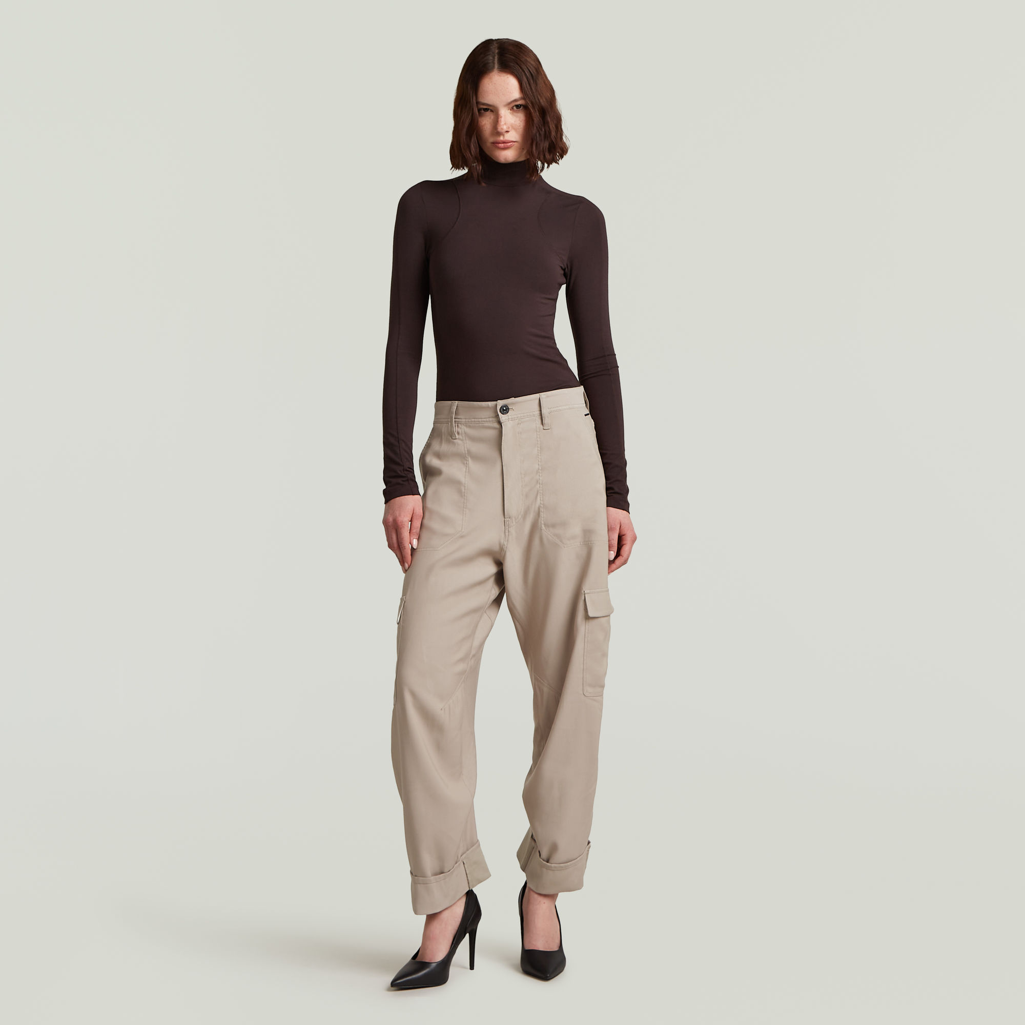 G-Star RAW Cargo 3D Boyfriend Broek Beige Dames