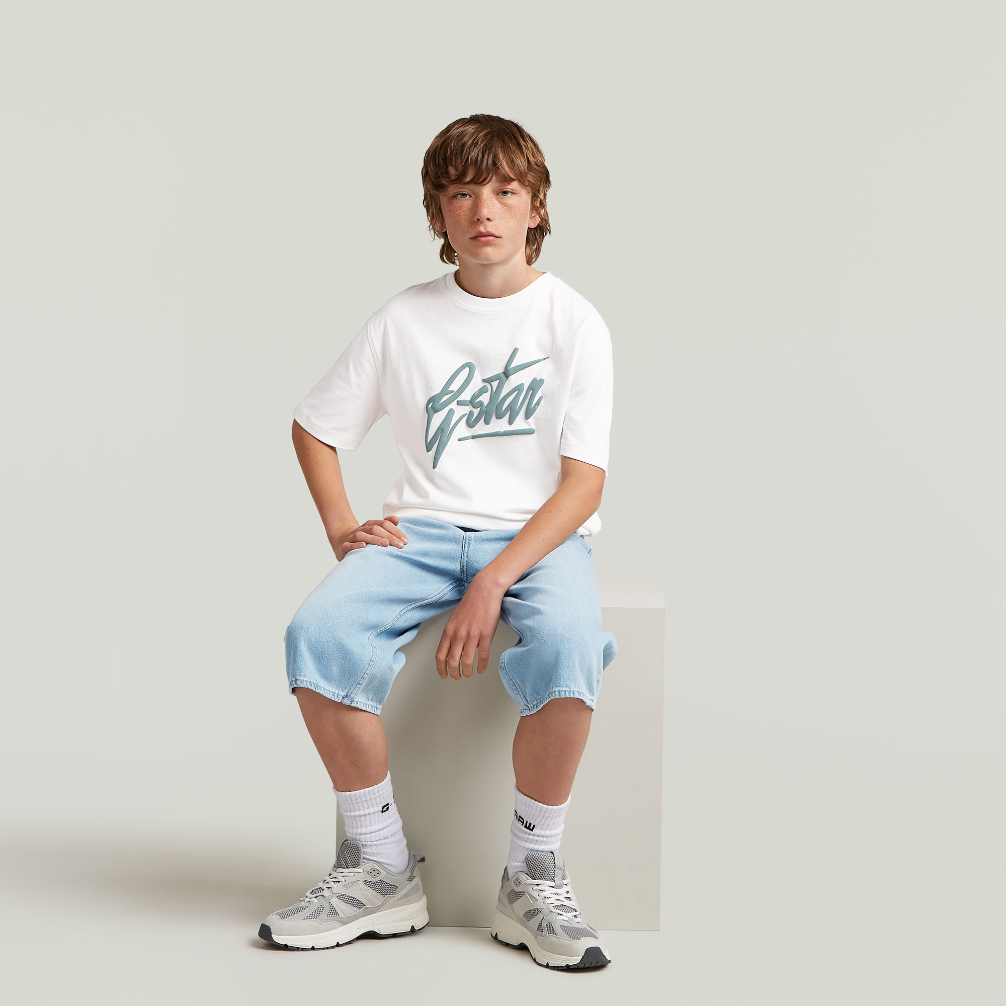 G-Star RAW Dakota Skater Short Jongens Lichtblauw jongens