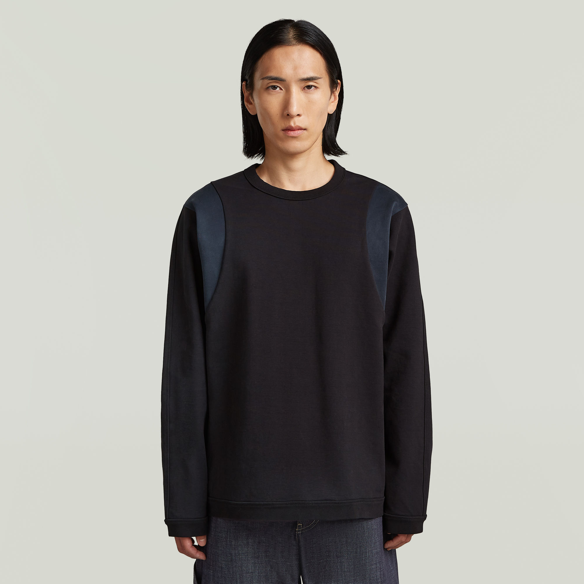 MN Loose Sweatshirt - Schwarz - Herren