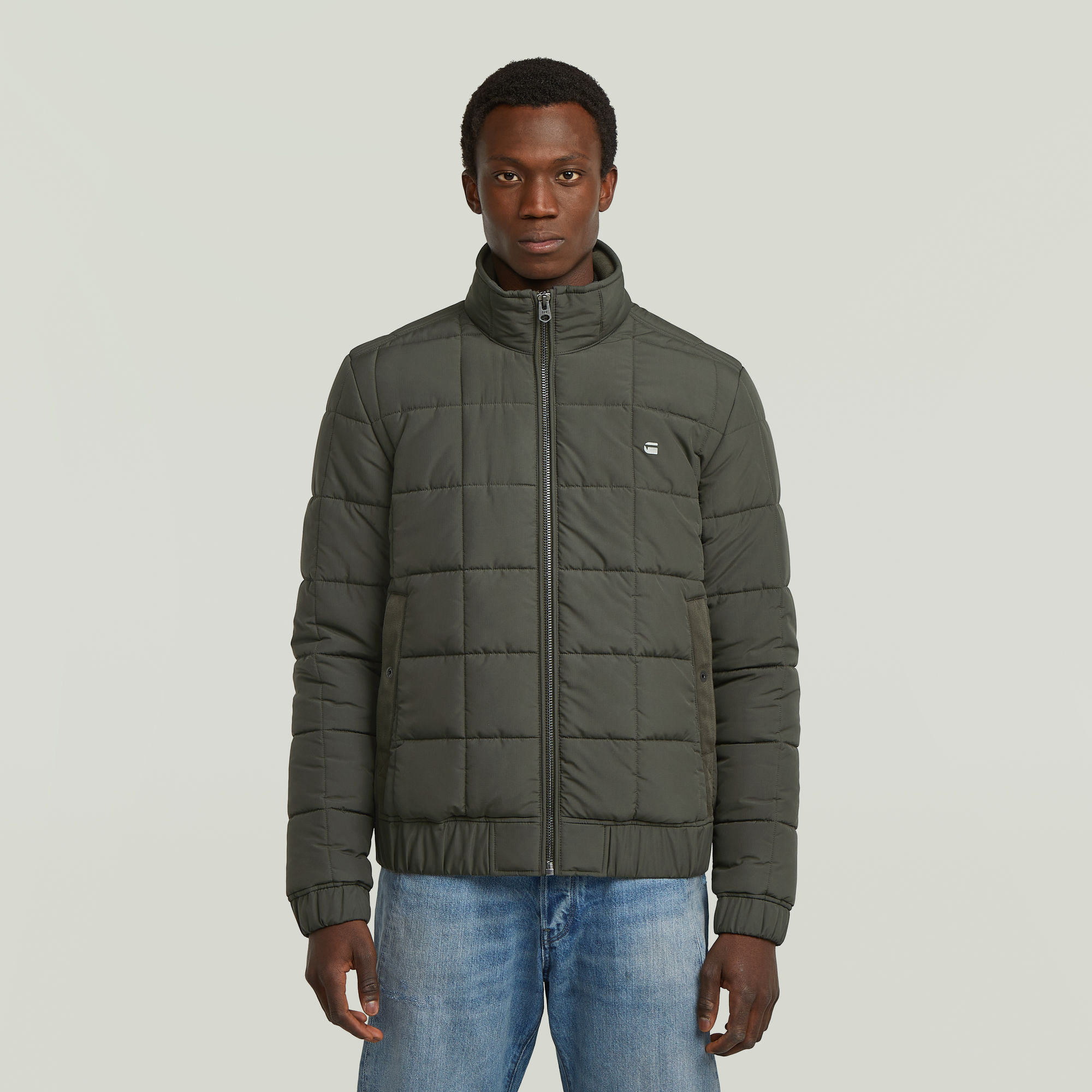 

Meefic Quilted Jacket - Grijs - Heren