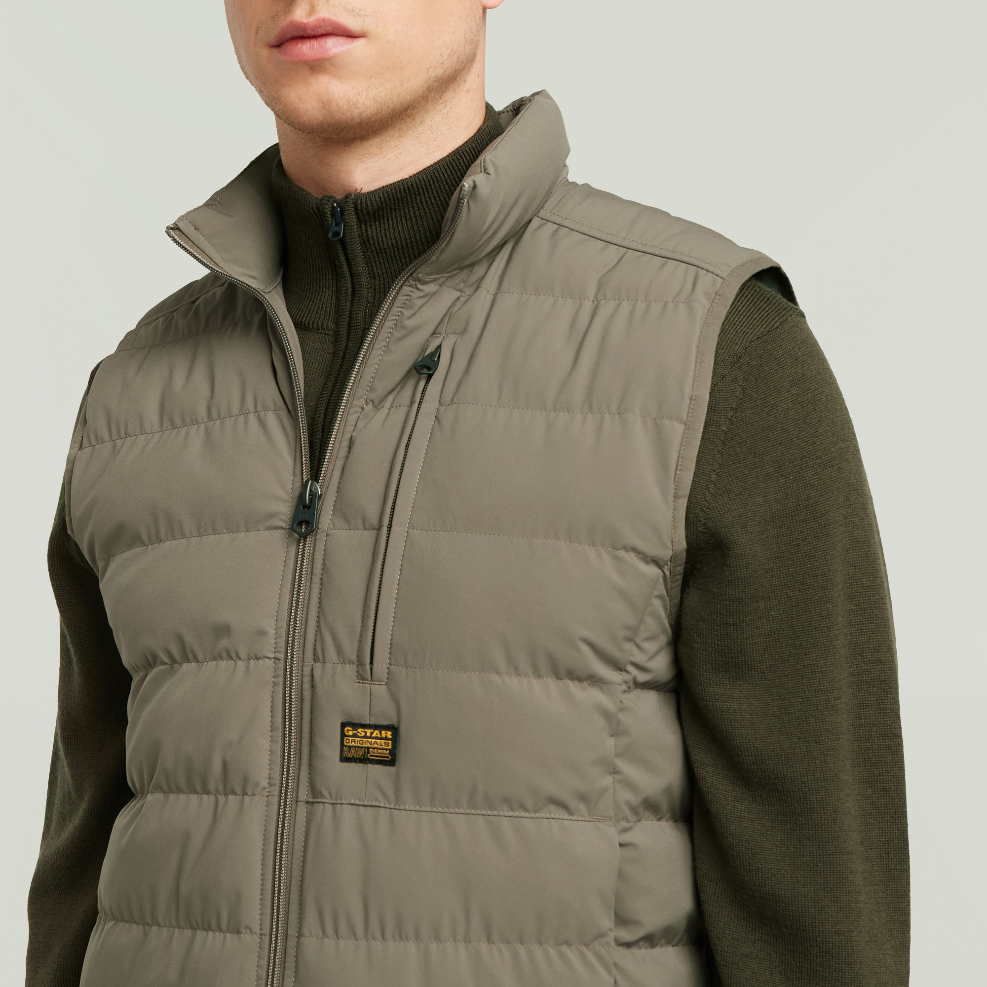 G-Star RAW Foundation Liner Vest Bruin Heren