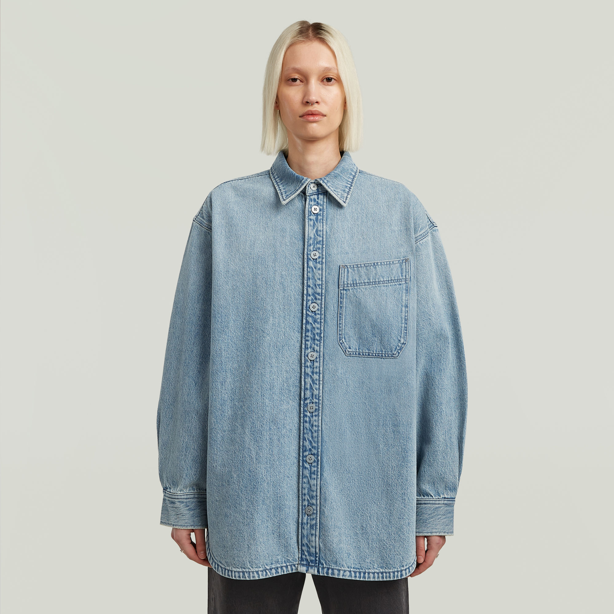 G-Star RAW Maxi 1-Pocket Overshirt Anders Dames