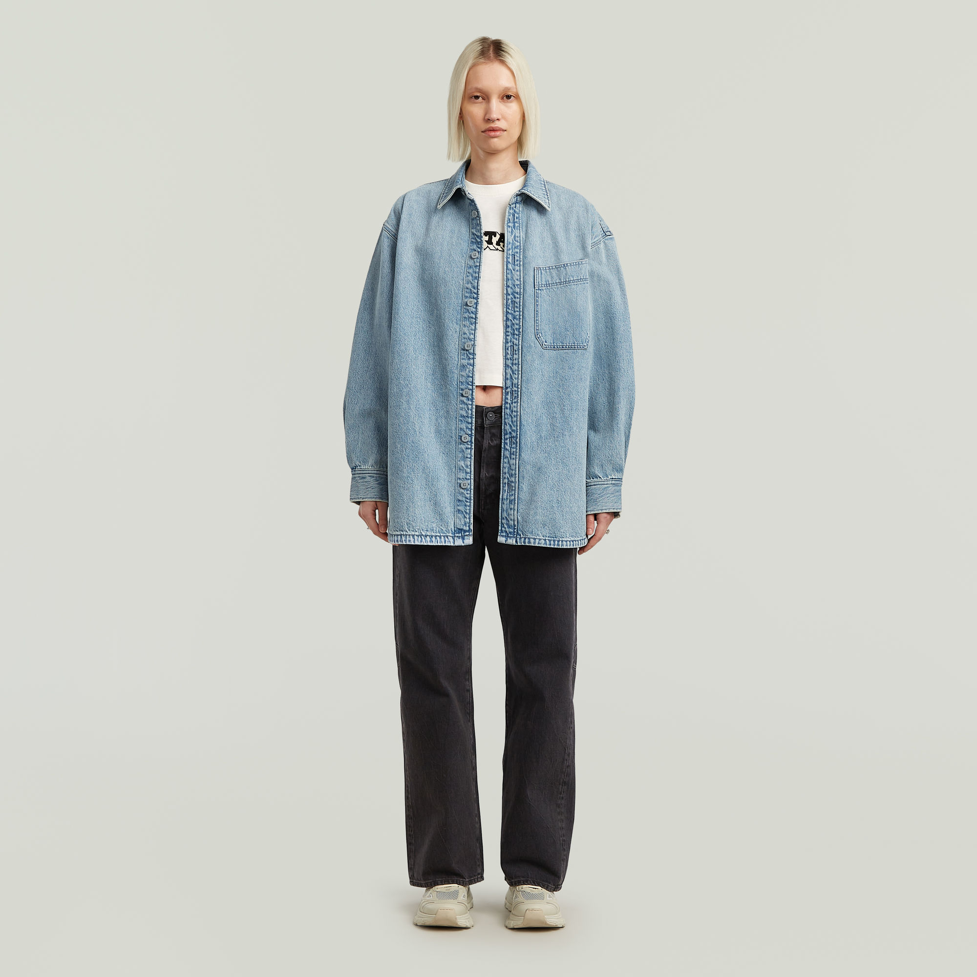 G-Star RAW Maxi 1-Pocket Overshirt Anders Dames
