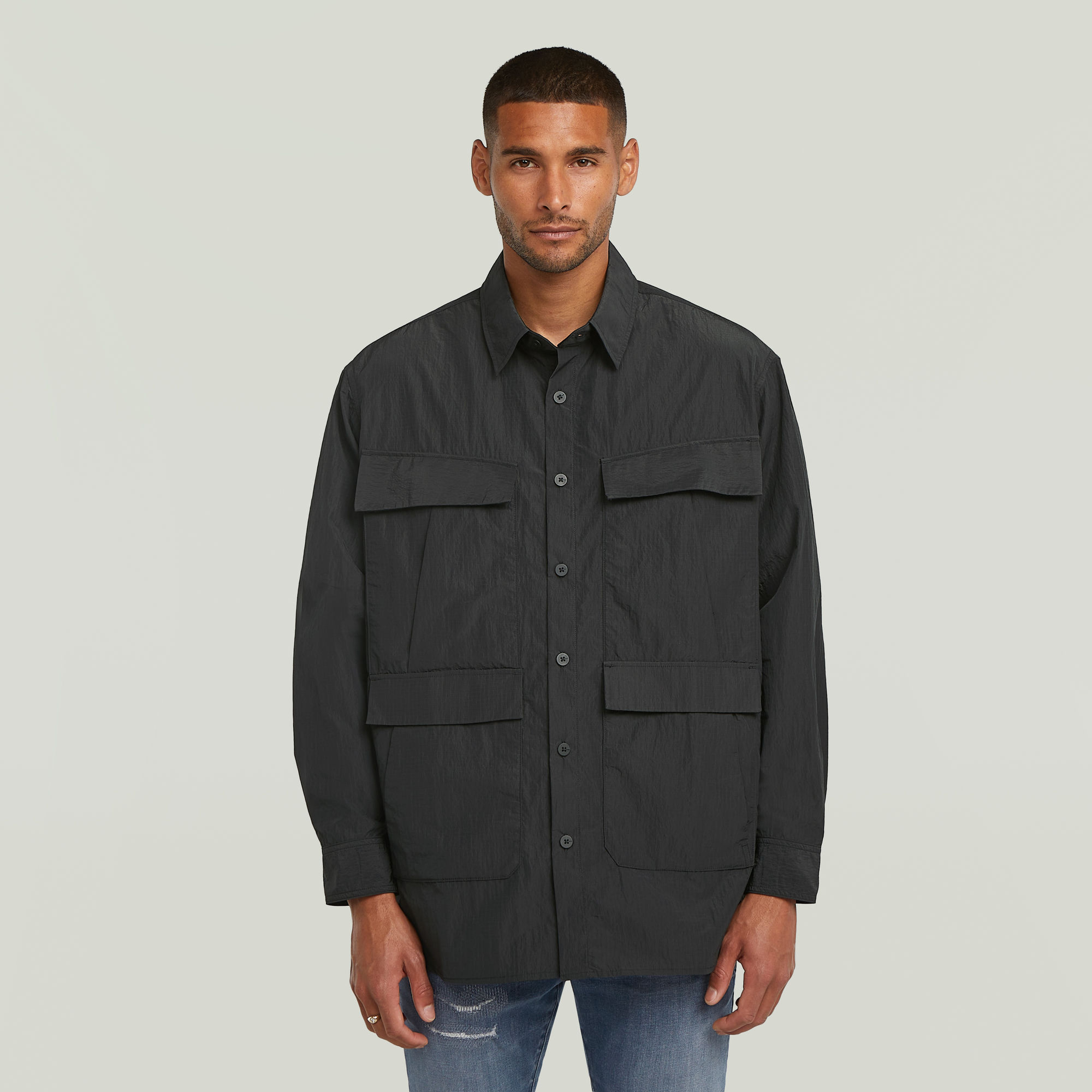 

Cargo Relaxed Shirt - Black - Men