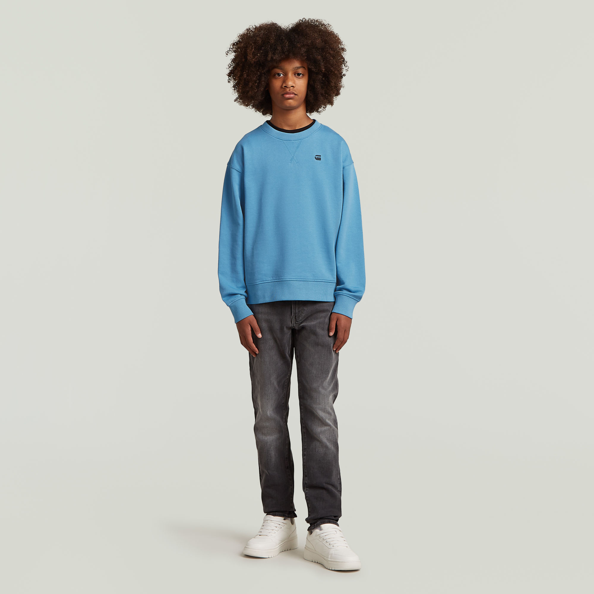 G-Star RAW Loose Sweater Jongens Midden blauw jongens