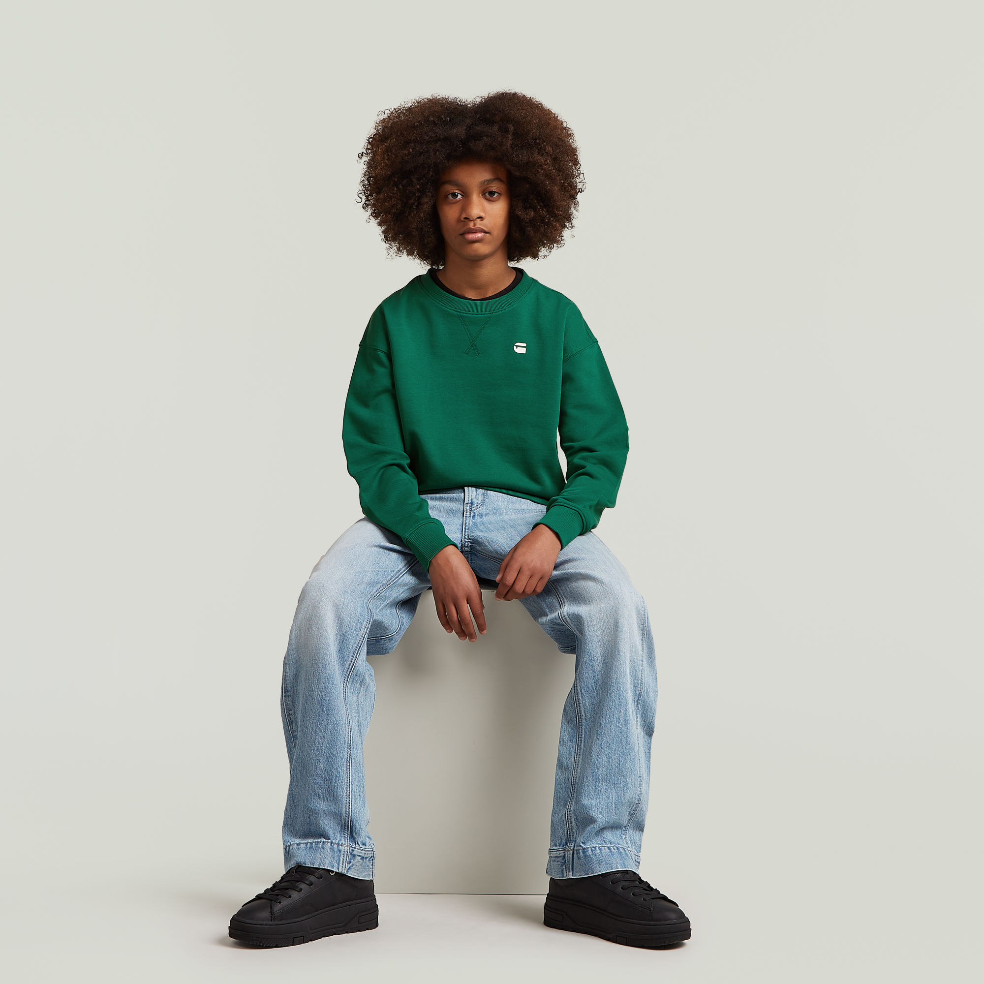 G-Star RAW Loose Sweater Jongens Groen jongens