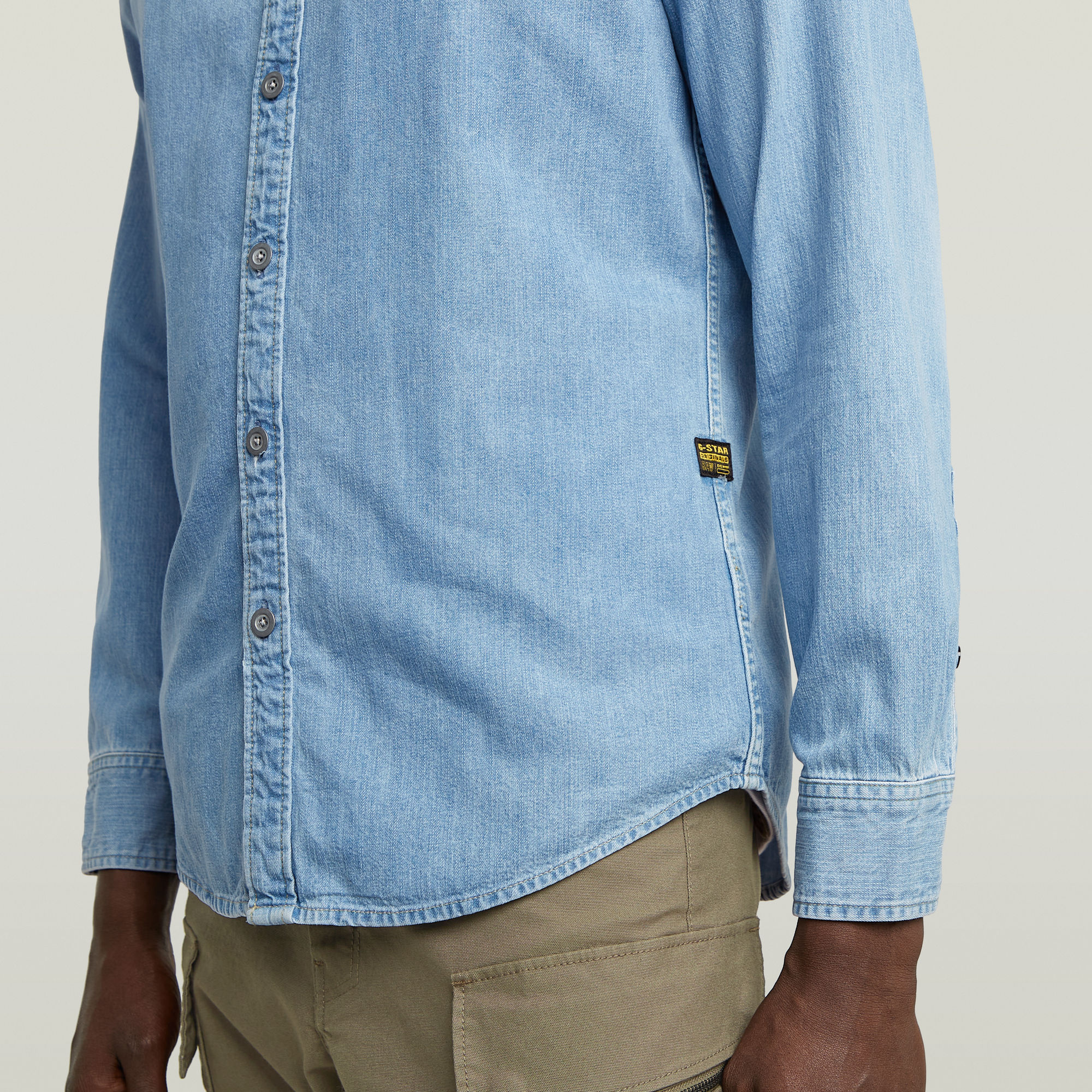G-Star RAW Clean Slim Overhemd Lichtblauw Heren