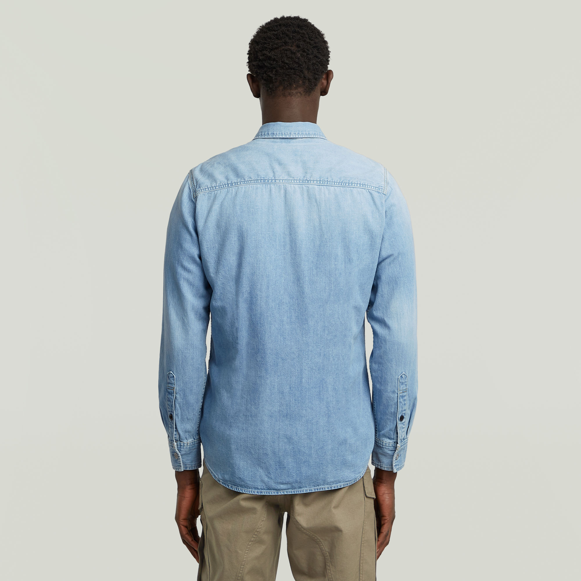 G-Star RAW Clean Slim Overhemd Lichtblauw Heren