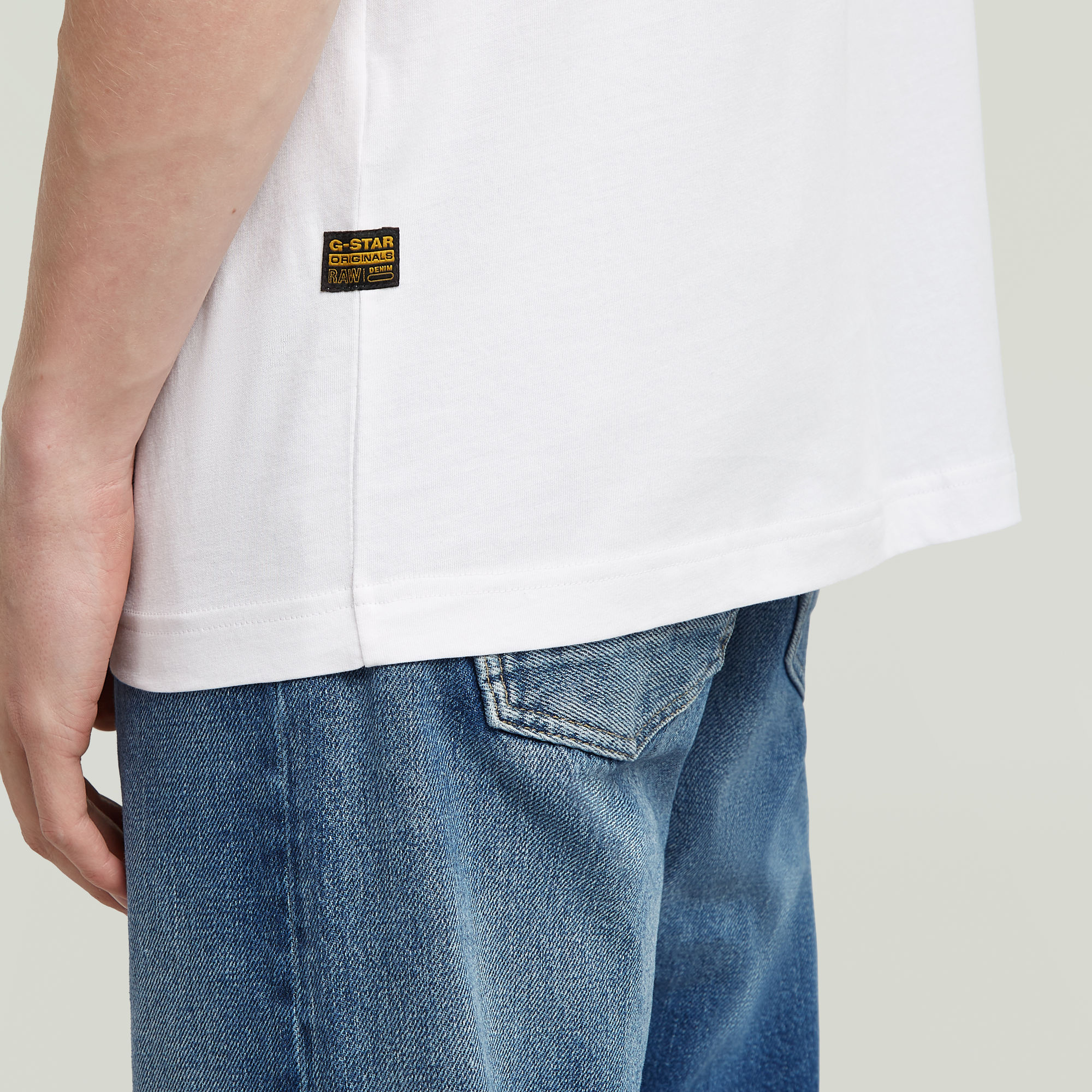 G-Star RAW Gel Print T-shirt Wit Heren