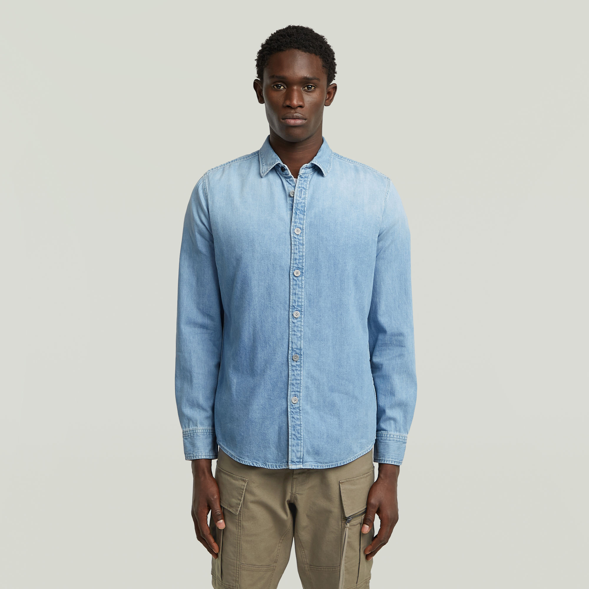 G-Star RAW Clean Slim Overhemd - Lichtblauw - Heren