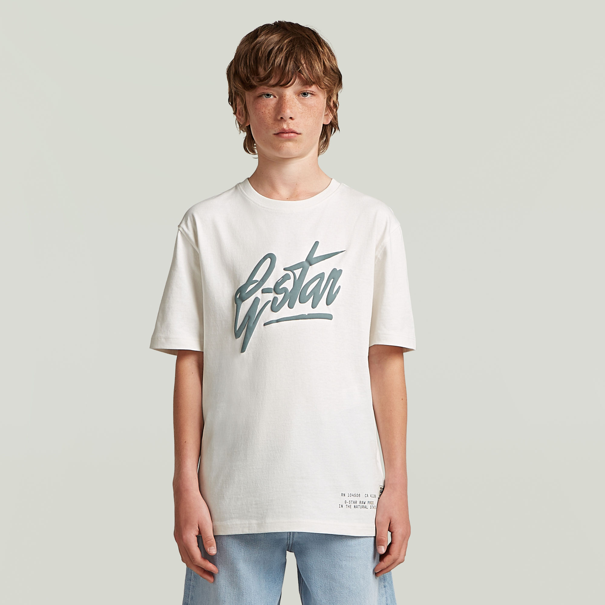 

Boys T-Shirt Loose - Weiß - jungen