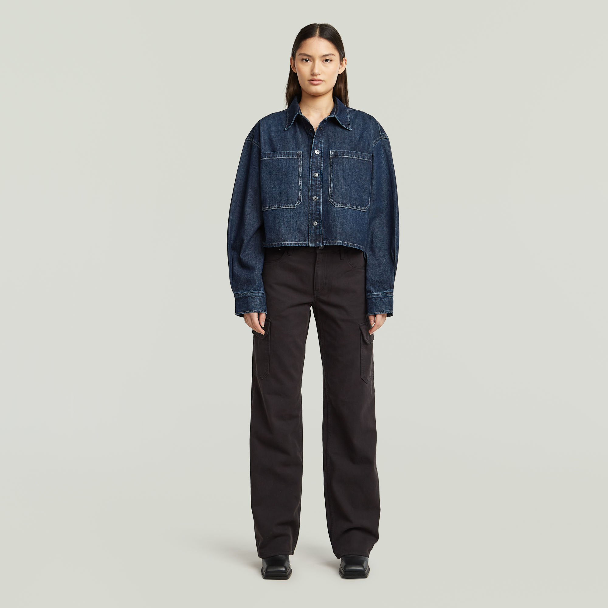 Thumbnail - Boxy 2-Pocket Overshirt - Andere - Damen