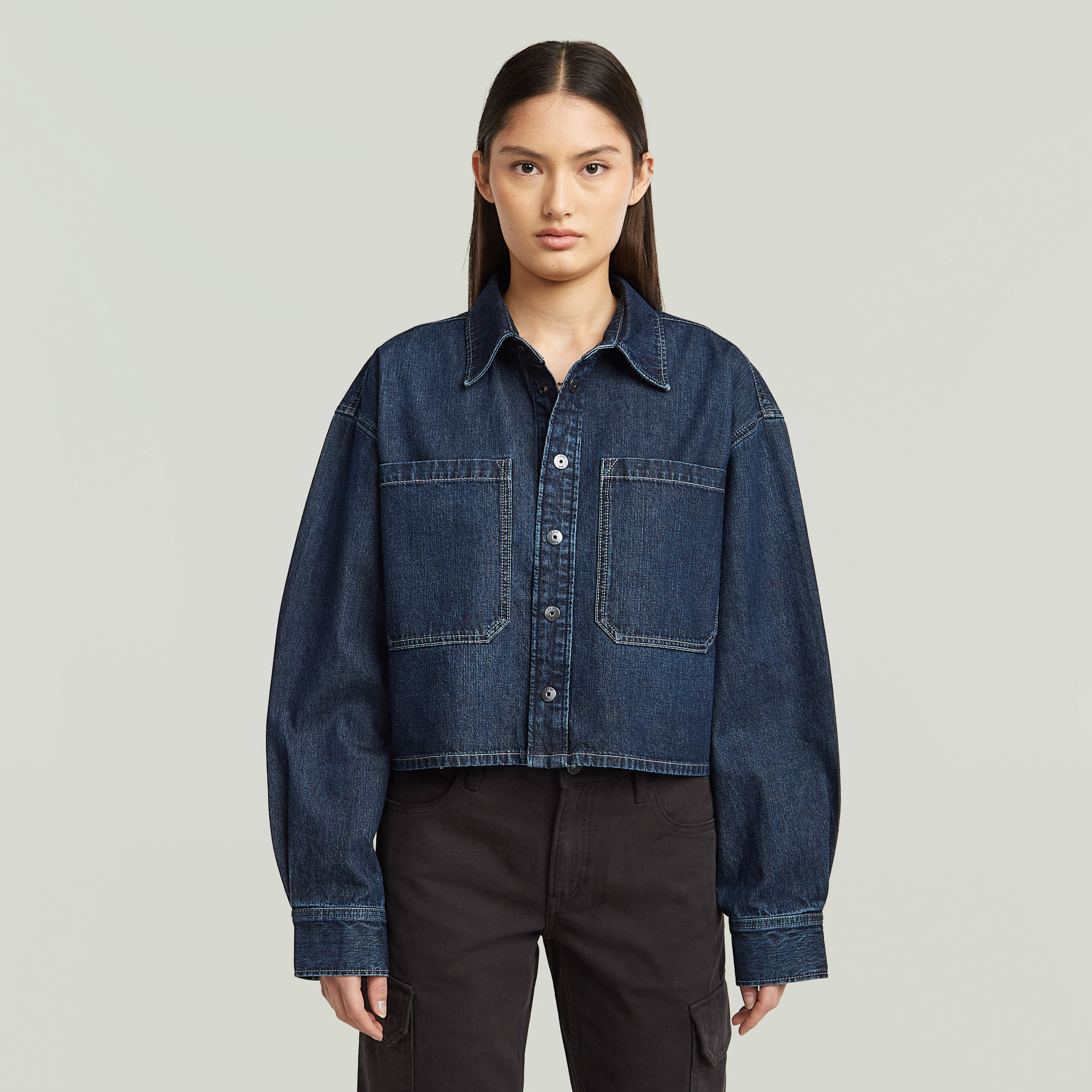 Boxy 2-Pocket Overshirt - Andere - Damen