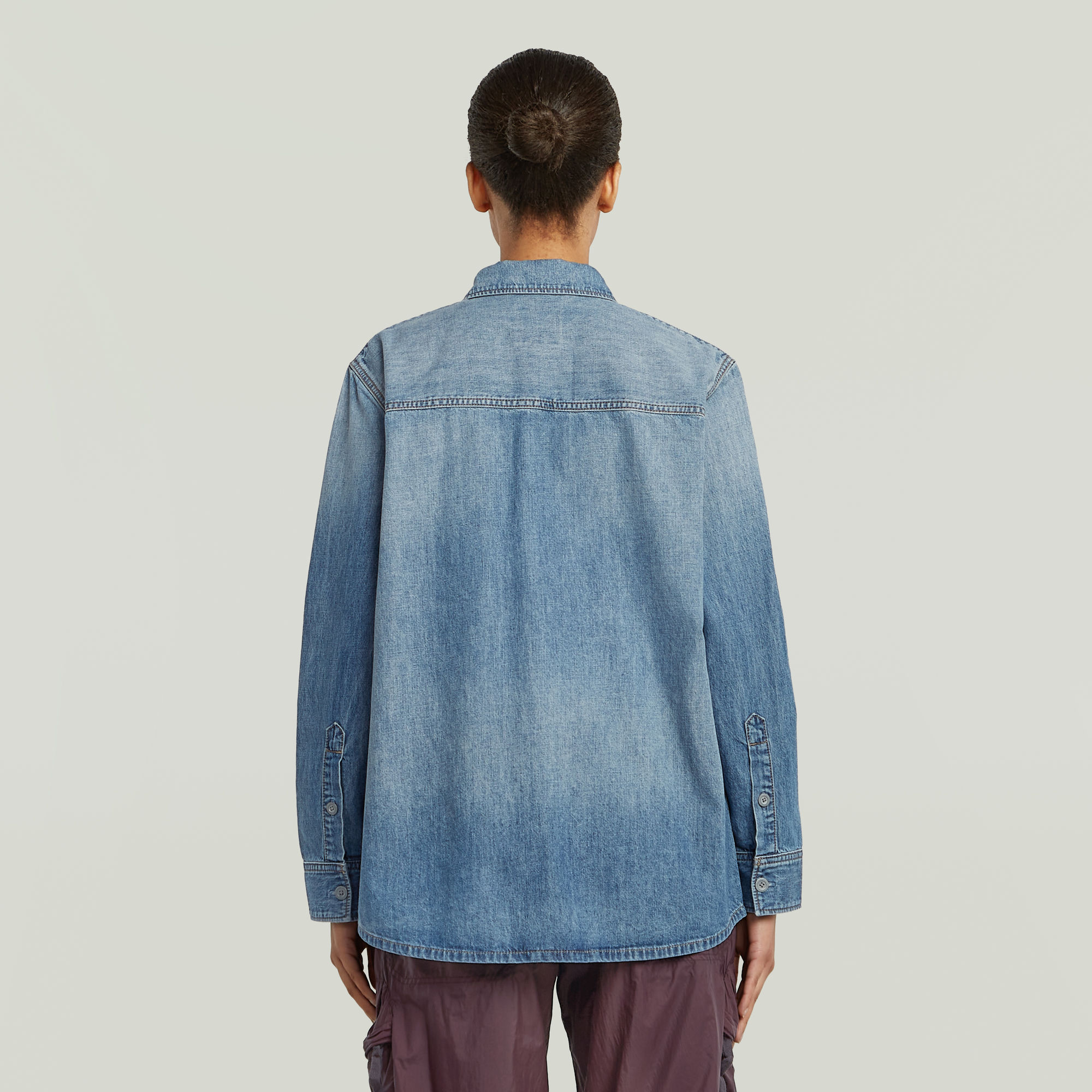 G-Star RAW Regular 2-Pocket Overhemd Lichtblauw Dames
