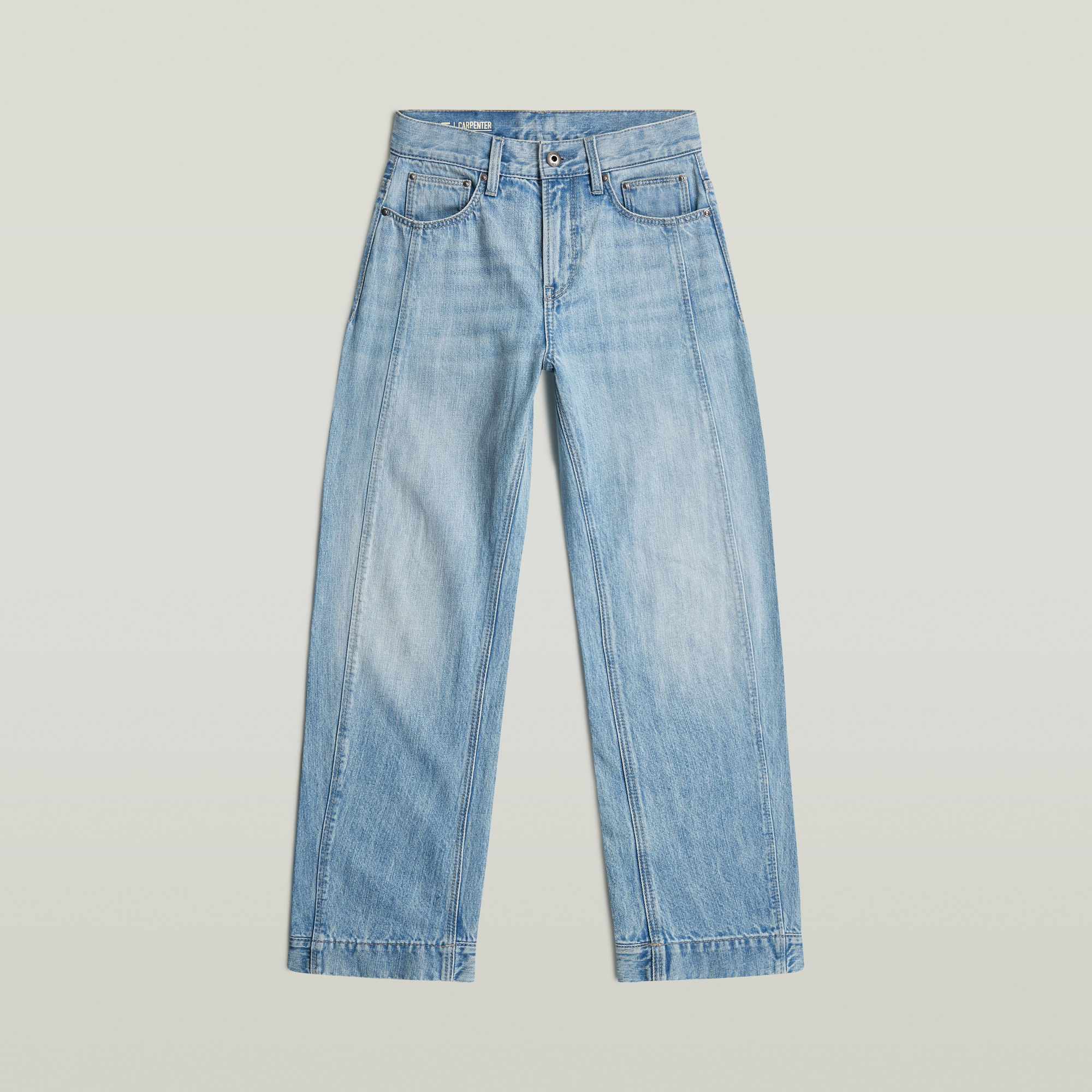 Thumbnail - Boys Carpenter 3D Jeans - Hellblau - jungen