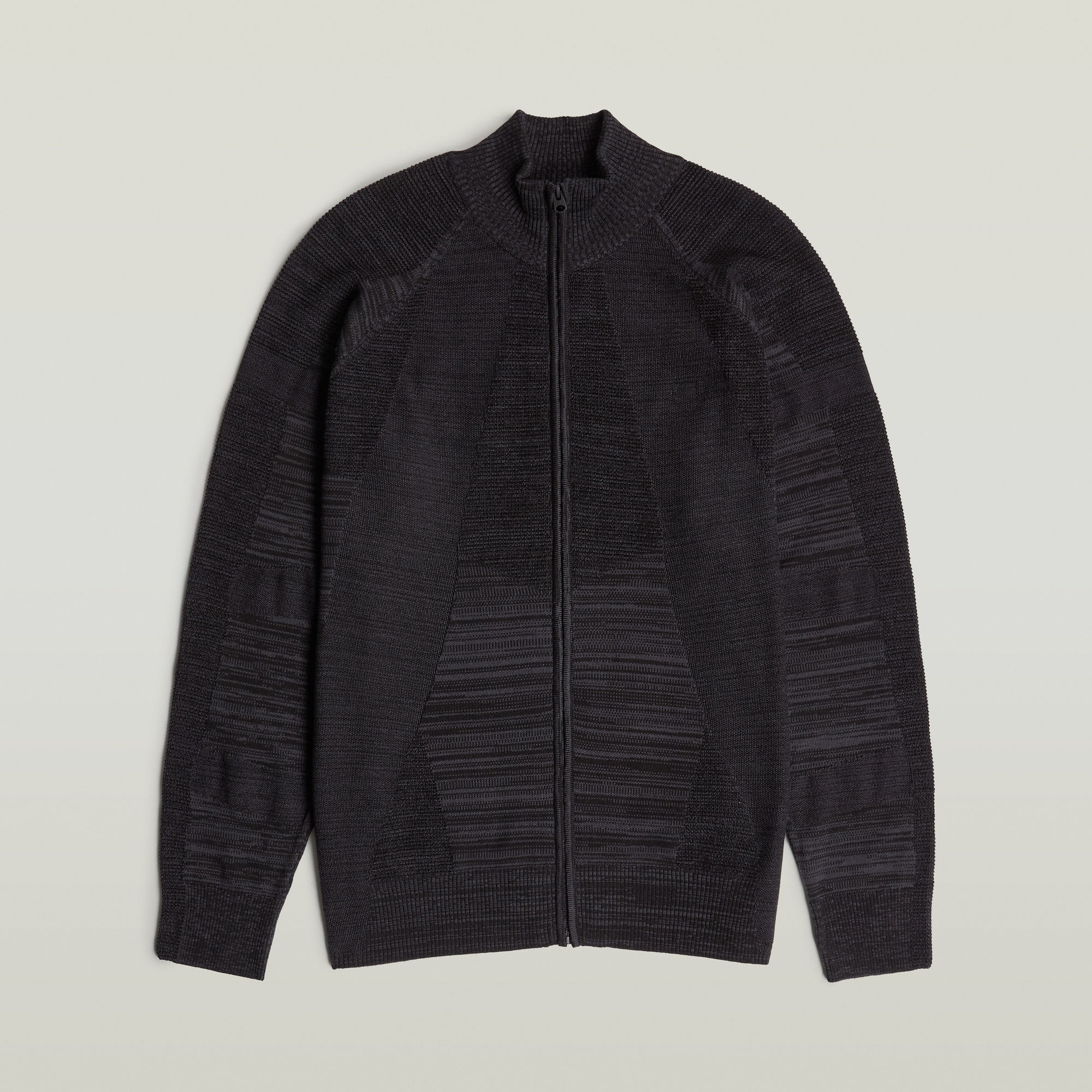 Thumbnail - 3D Biker Full Zip Knit - Mehrfarbig - Herren