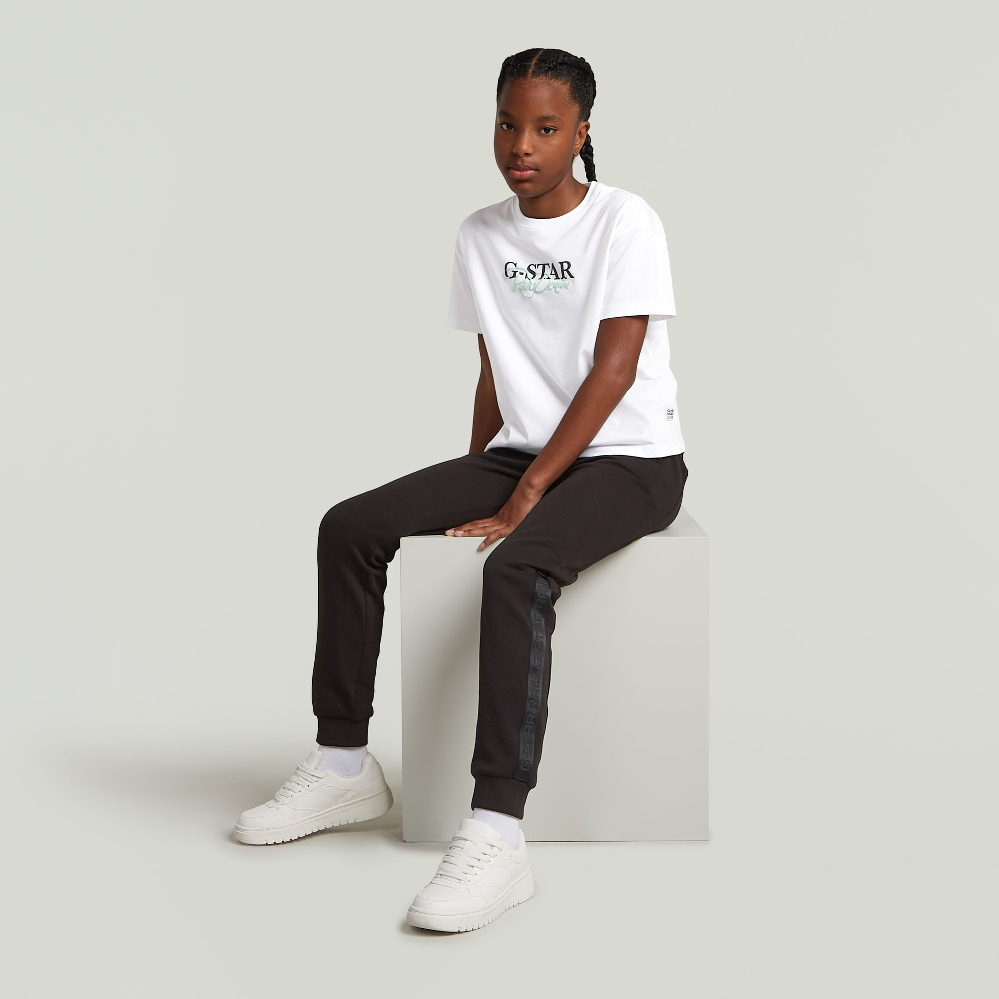 Thumbnail - Girls T-Shirt Loose - Weiß - mädchen