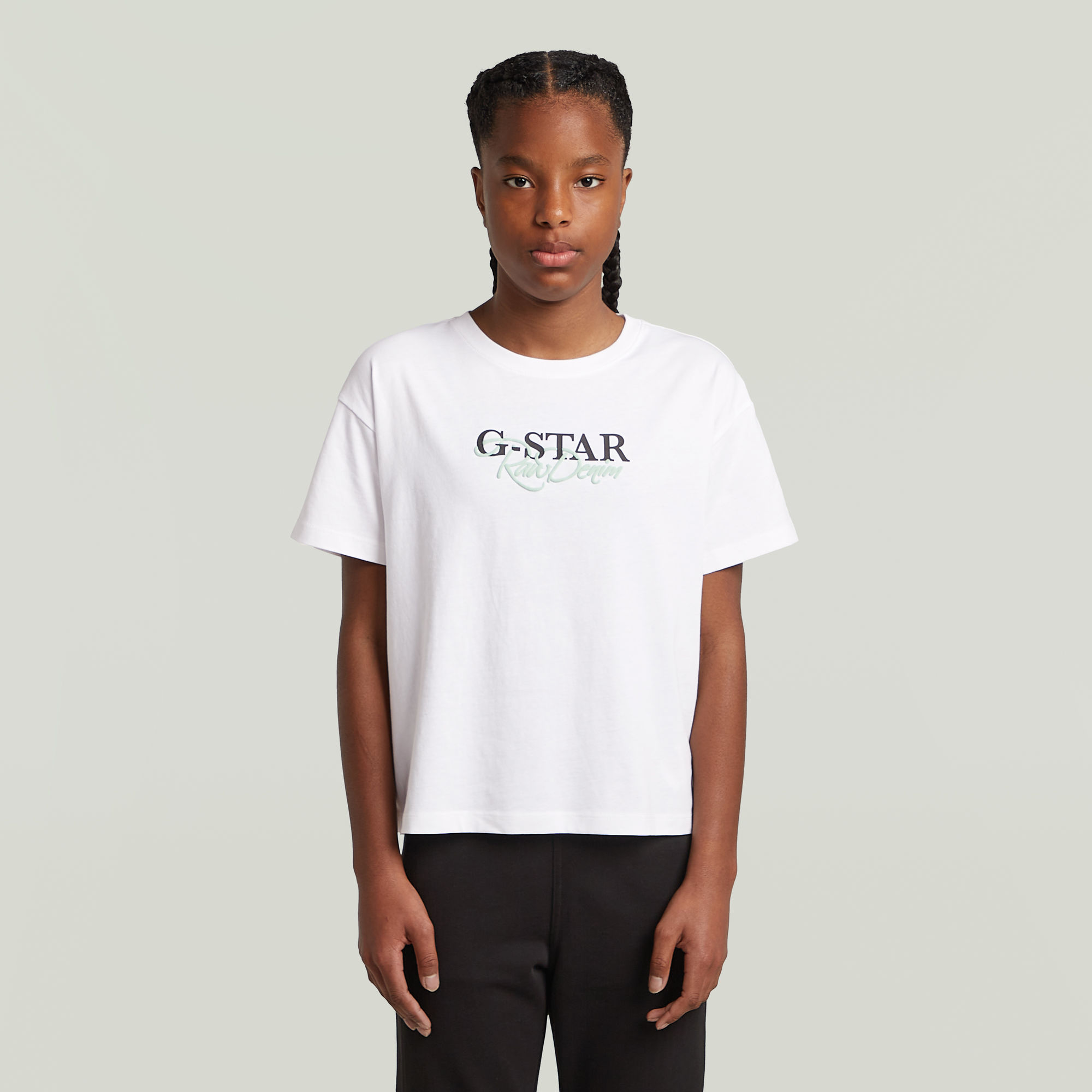 Girls T-Shirt Loose - Weiß - mädchen