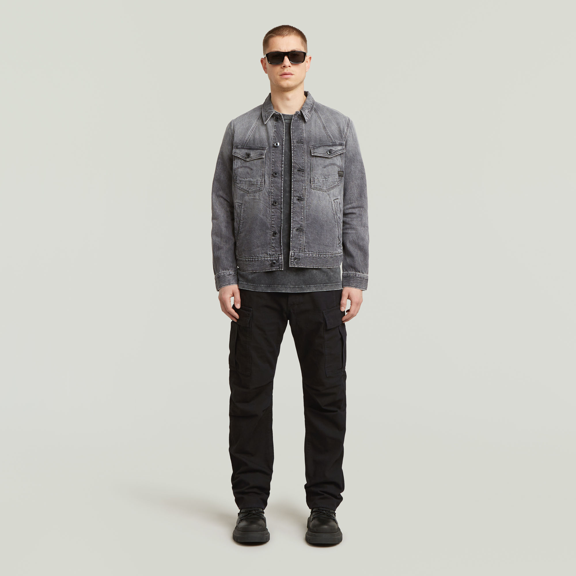 G-Star RAW Contor 3D Regular Cargo Jeans Zwart Heren