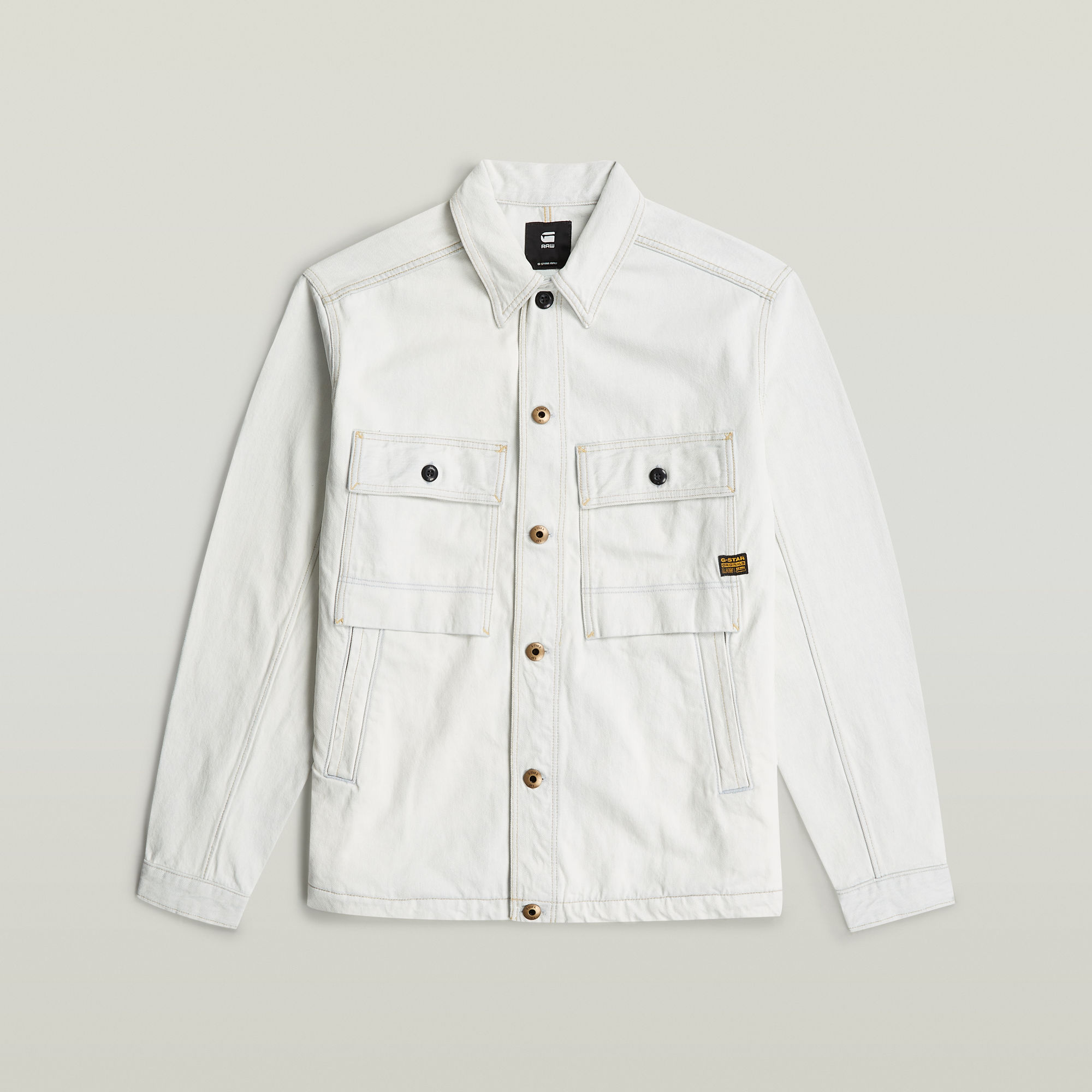 G-Star RAW Mosa Overshirt Lichtblauw Heren