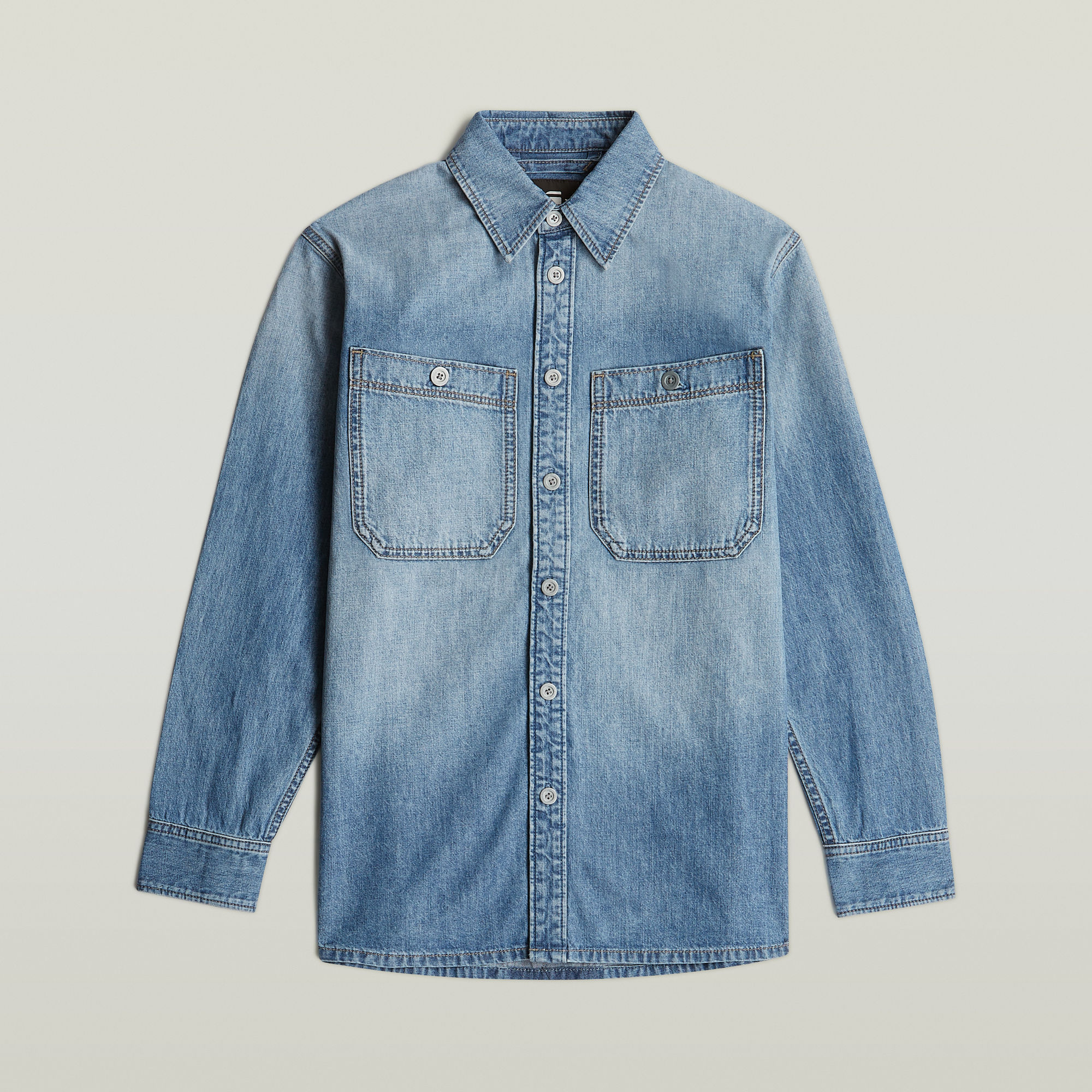 G-Star RAW Regular 2-Pocket Overhemd Lichtblauw Dames